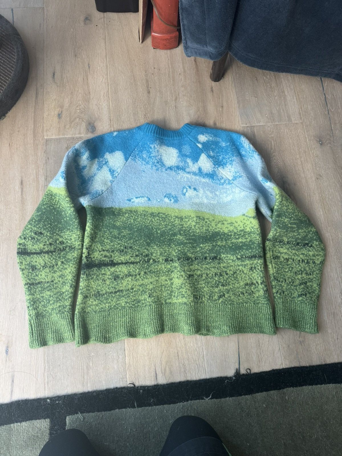 Sunnei Sunnei “Bliss” RARE Windows XP felted wool sweater Size US S / EU 44-46 / 1 - 3 Thumbnail