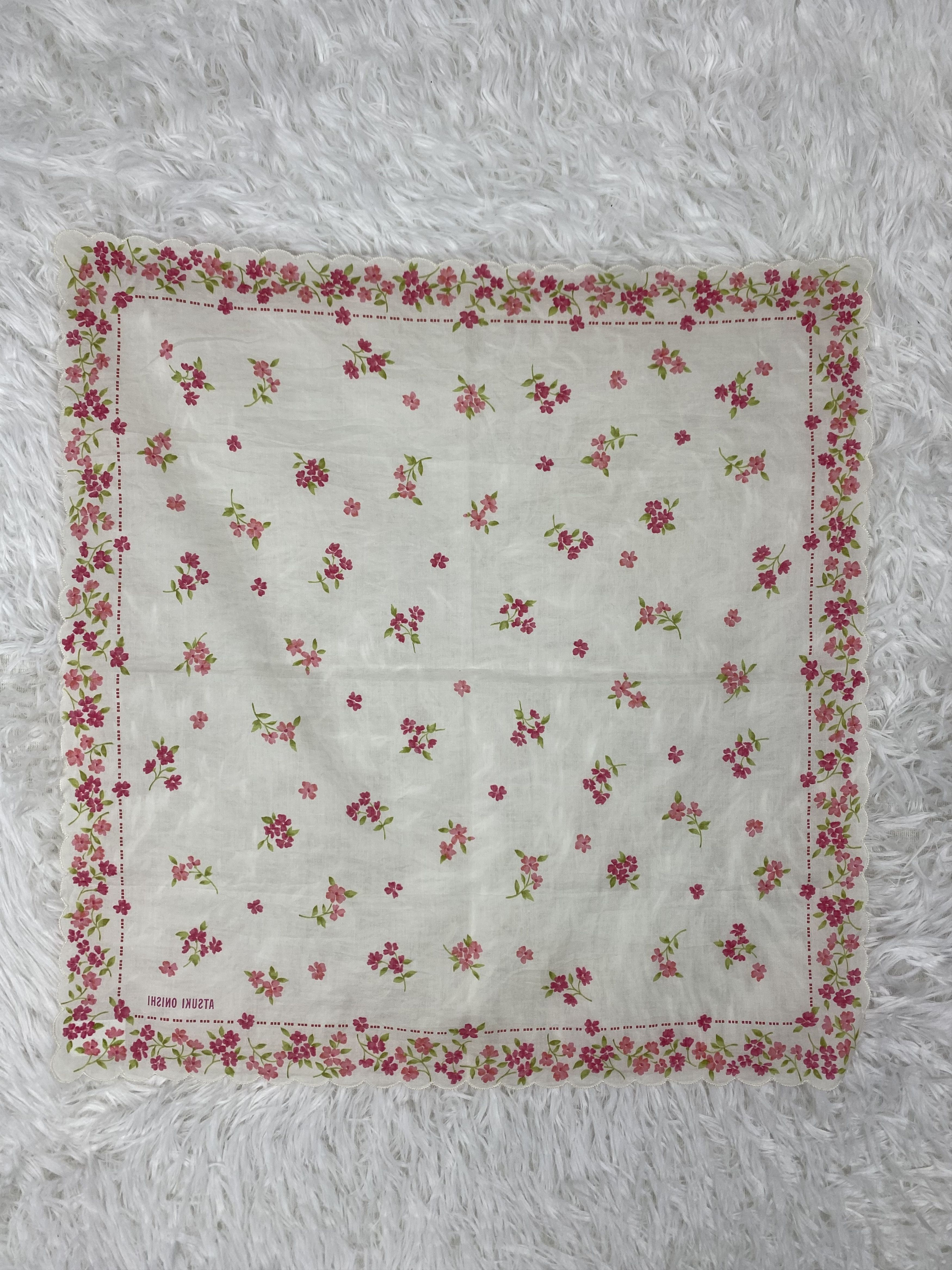 Japanese Brand × Vintage Vintage Atsuki Onishi Handkerchief Neckerchief PH0782 Size ONE SIZE - 4 Thumbnail