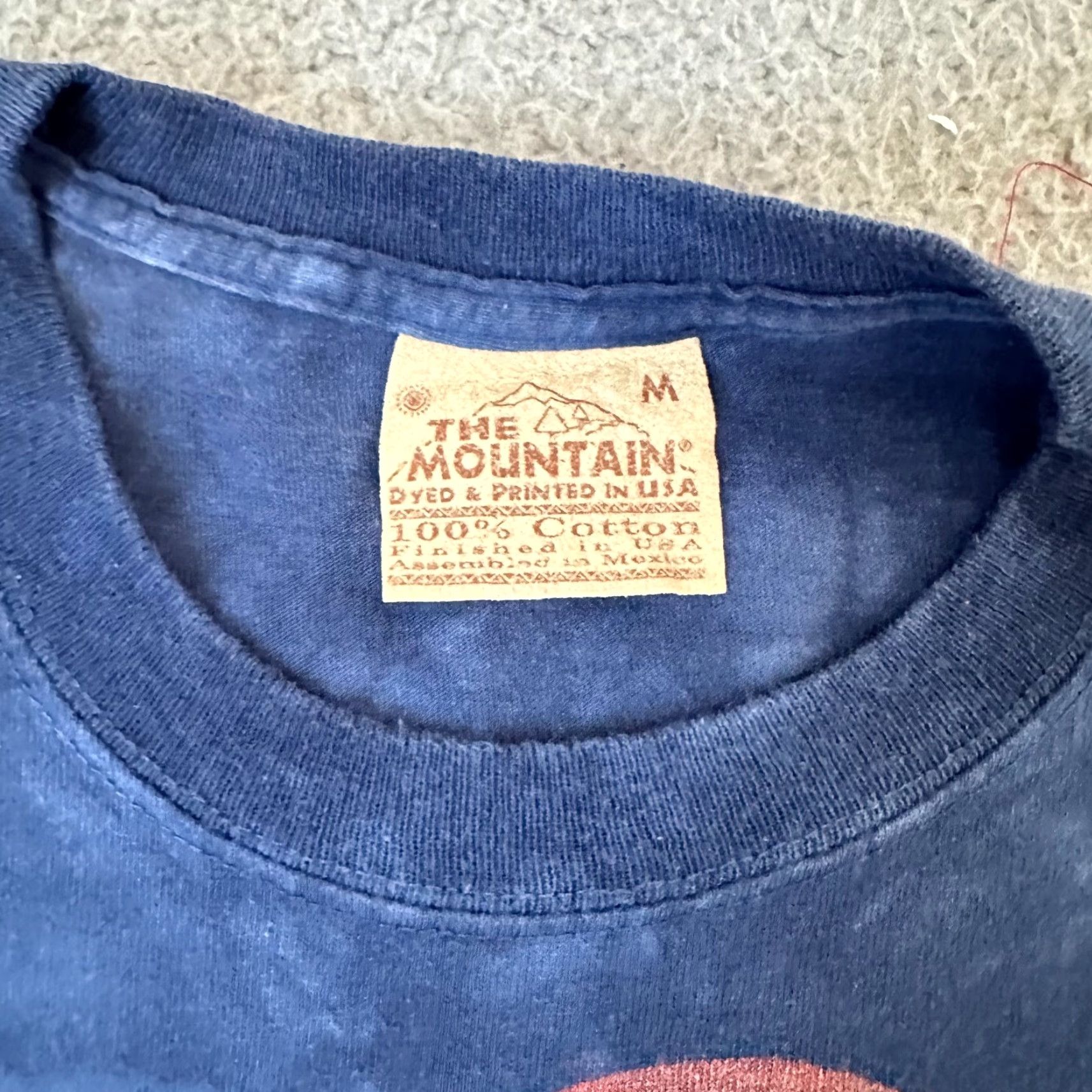 The Mountain VINTAGE The Mountain Shirt Mens Adult Medium Blue 90s Bird Horse Logo Cotton Crew Neck Short Sleeve T-Shirt USA Size US M / EU 48-50 / 2 - 7 Thumbnail