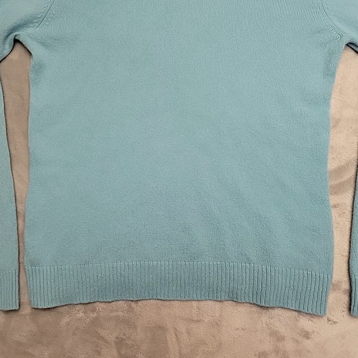 Vintage Garnet Hill Sweater Womens Small Blue 100% Cashmere Turtleneck Retro Classic Size S / US 4 / IT 40 - 2 Thumbnail