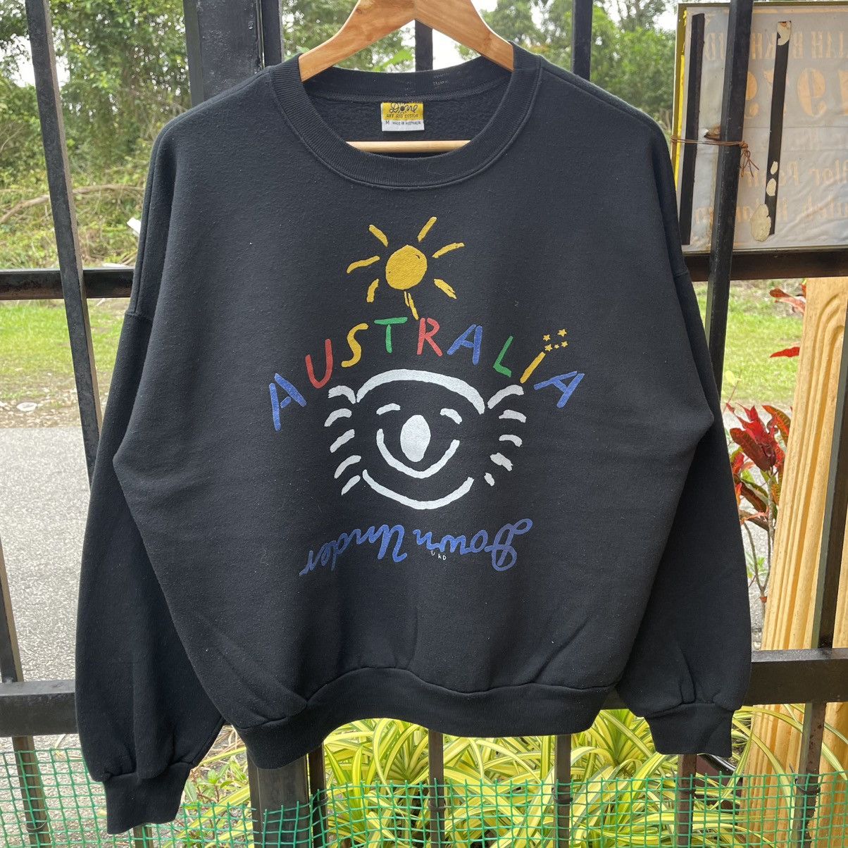 Vintage 🔥Vintage 90s Ken Done OG Down Under Design Boxy Sweatshirts Size US M / EU 48-50 / 2 - 5 Thumbnail