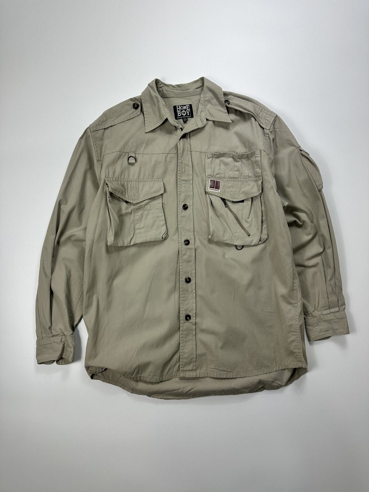 Japanese Brand Home Boy Multi Pocket Shirt Logo Size US M / EU 48-50 / 2 - 1 Thumbnail