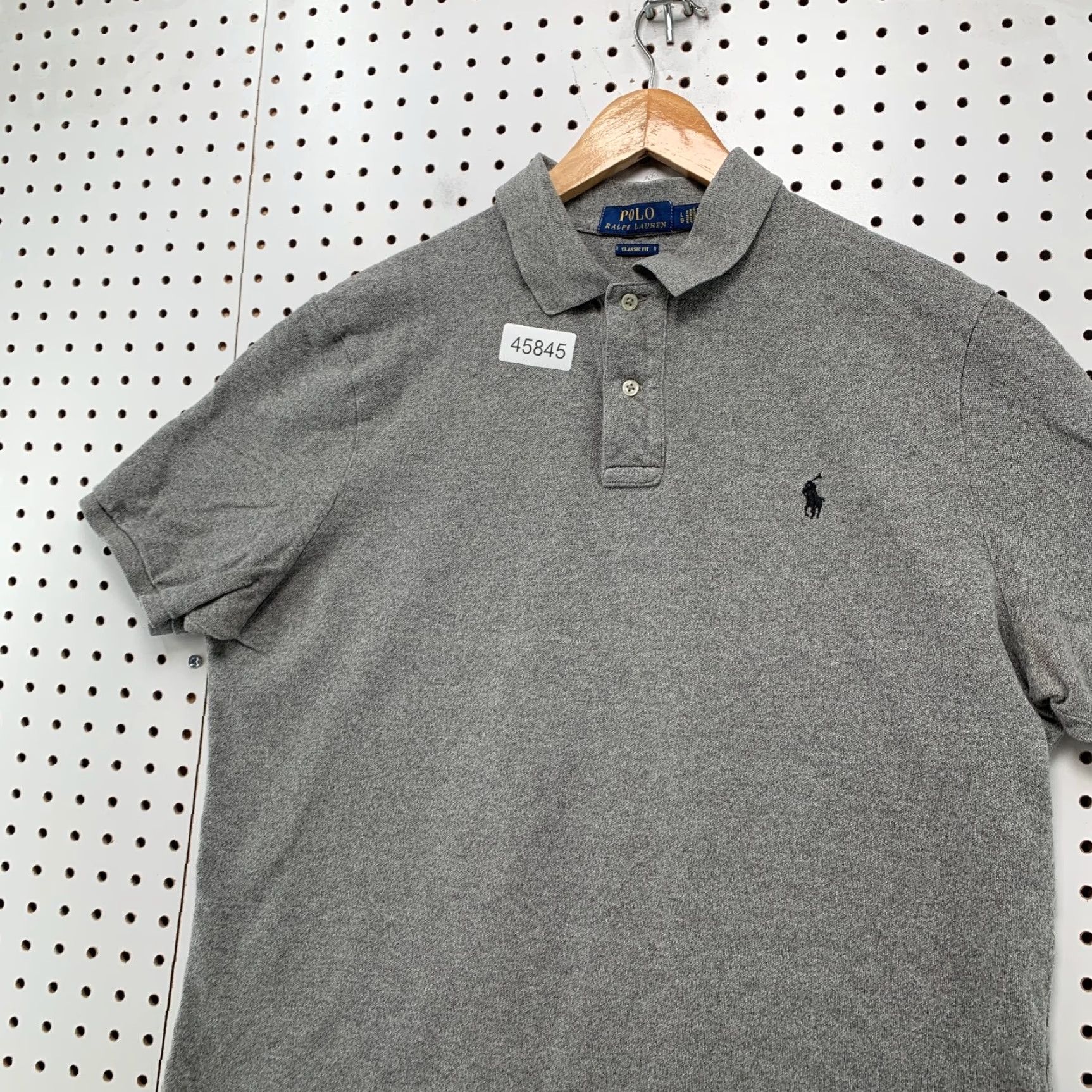 Polo Ralph Lauren Polo Ralph Lauren Shirt Mens Large Gray Classic Fit Short Sleeve Preppy Casual Size US L / EU 52-54 / 3 - 3 Thumbnail