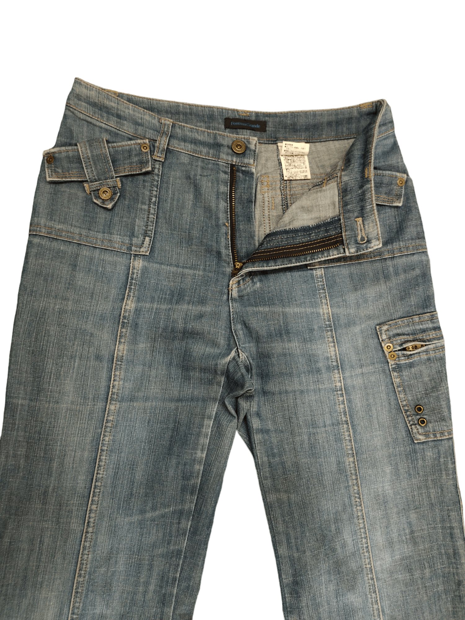 If Six Was Nine Flare Jeans Fontana Grande Denim Boot Cut Ifsixwasnine Y2k Size US 29 - 10 Thumbnail