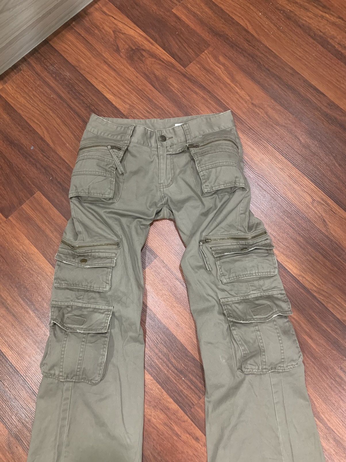 If Six Was Nine × Le Grande Bleu (L.G.B.) 💥 Flared 💥M. Deux Cargo Pants Size 30" / US 8 / IT 44 - 3 Thumbnail