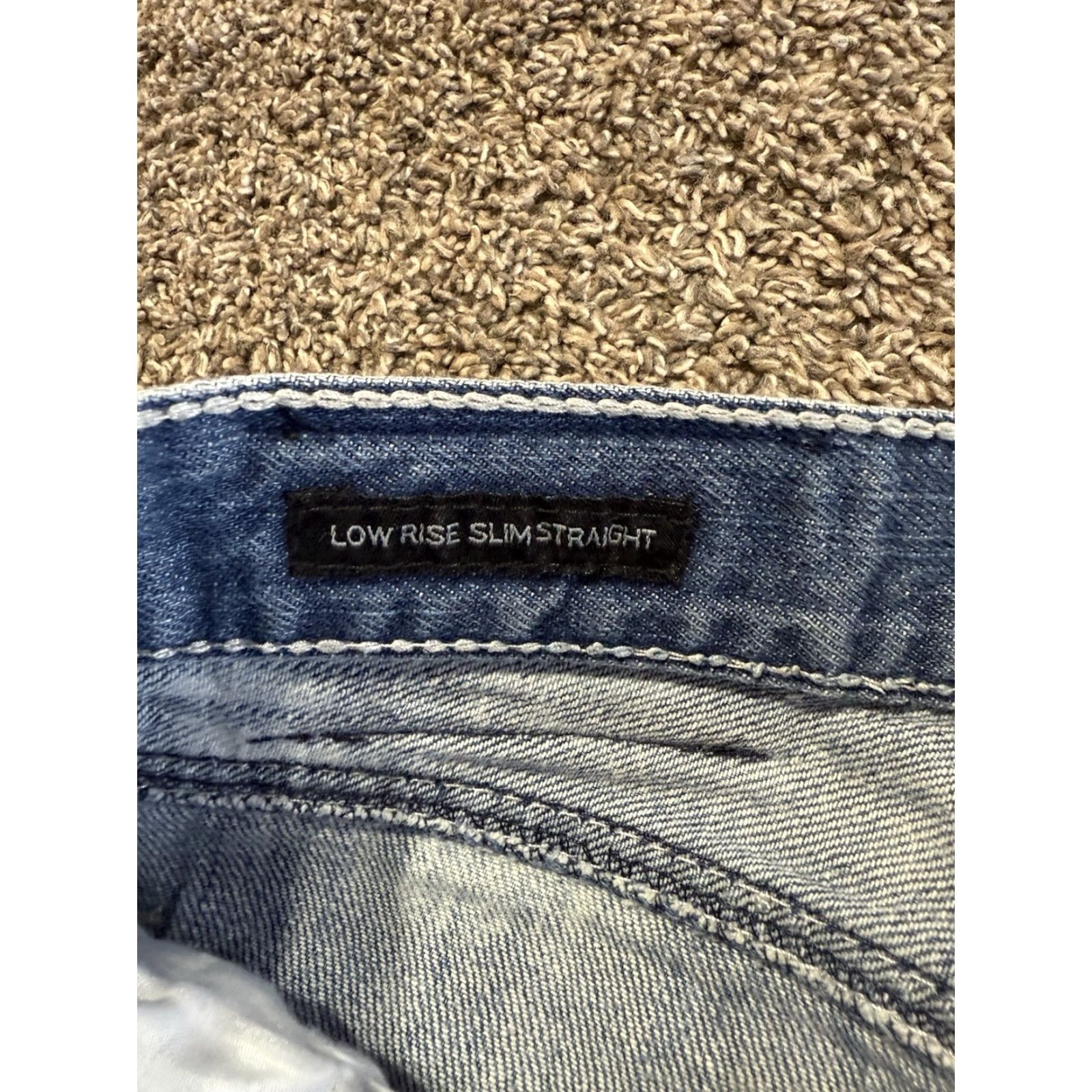 Denime Black Jeans Men Size 30 Blue Denim 30X32 Slim Straight Low Rise Size US 30 / EU 46 - 3 Thumbnail