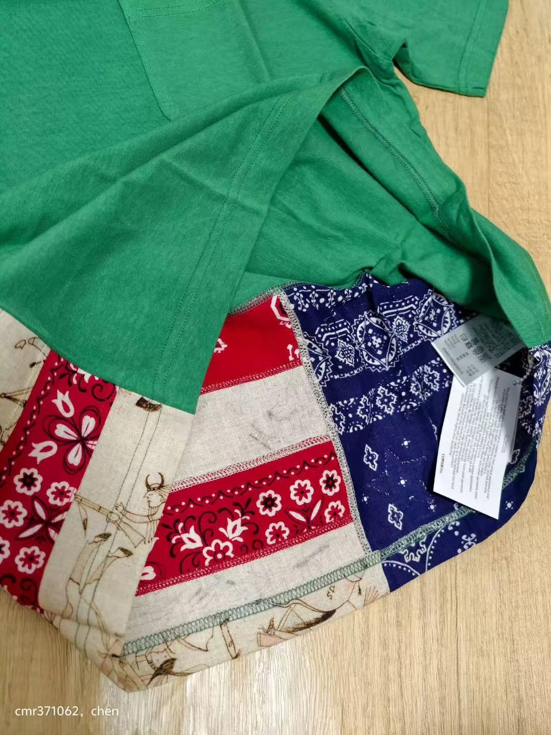 Visvim visvim 20ss spot jumbo tee s/s green 1 paisley Size US S / EU 44-46 / 1 - 4 Thumbnail