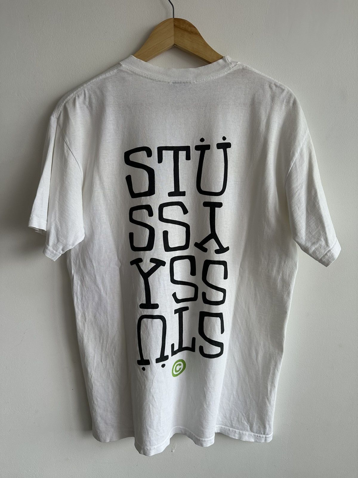 Stussy × Vintage Vintage Stussy Upside down Streetwear Rare Tshirt Size US M / EU 48-50 / 2 - 2 Thumbnail