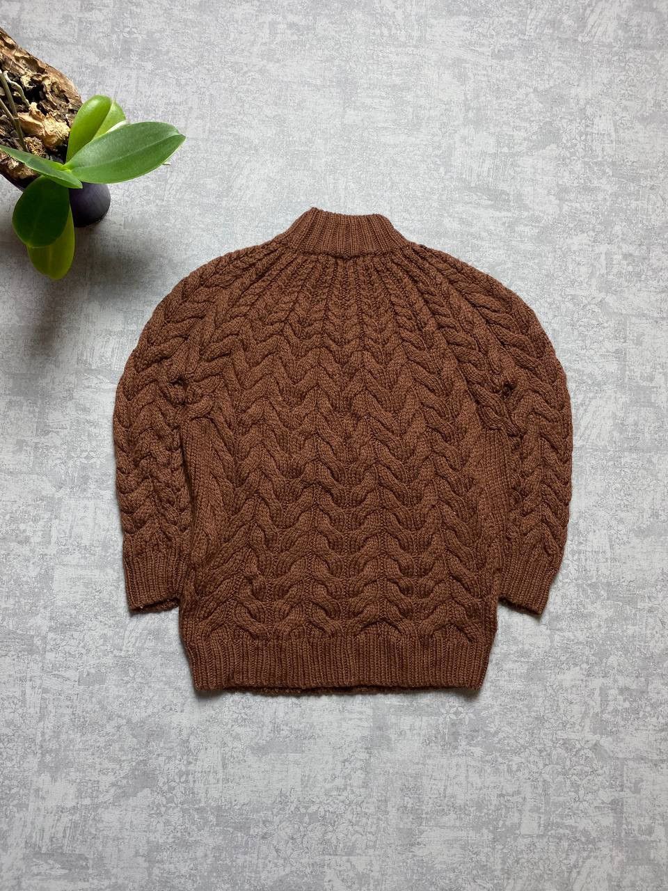 Sezane Ia Maille Sezane Wool coarse knitted brown Sweater Size S / US 4 / IT 40 - 8 Thumbnail