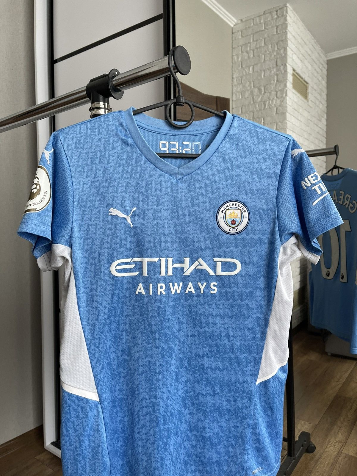 Puma 2021/2022 Puma Manchester City Grealish Soccer Jersey Tee Size US S / EU 44-46 / 1 - 9 Thumbnail