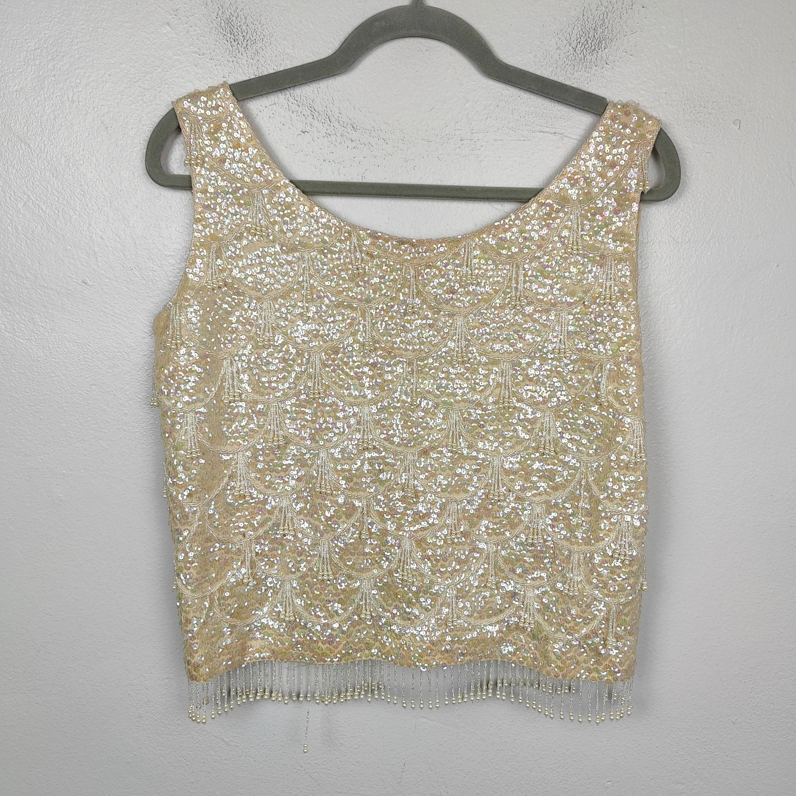 Other Vintage Beaded Top Womens Small 100% Wool Tank Size S / US 4 / IT 40 - 1 Thumbnail