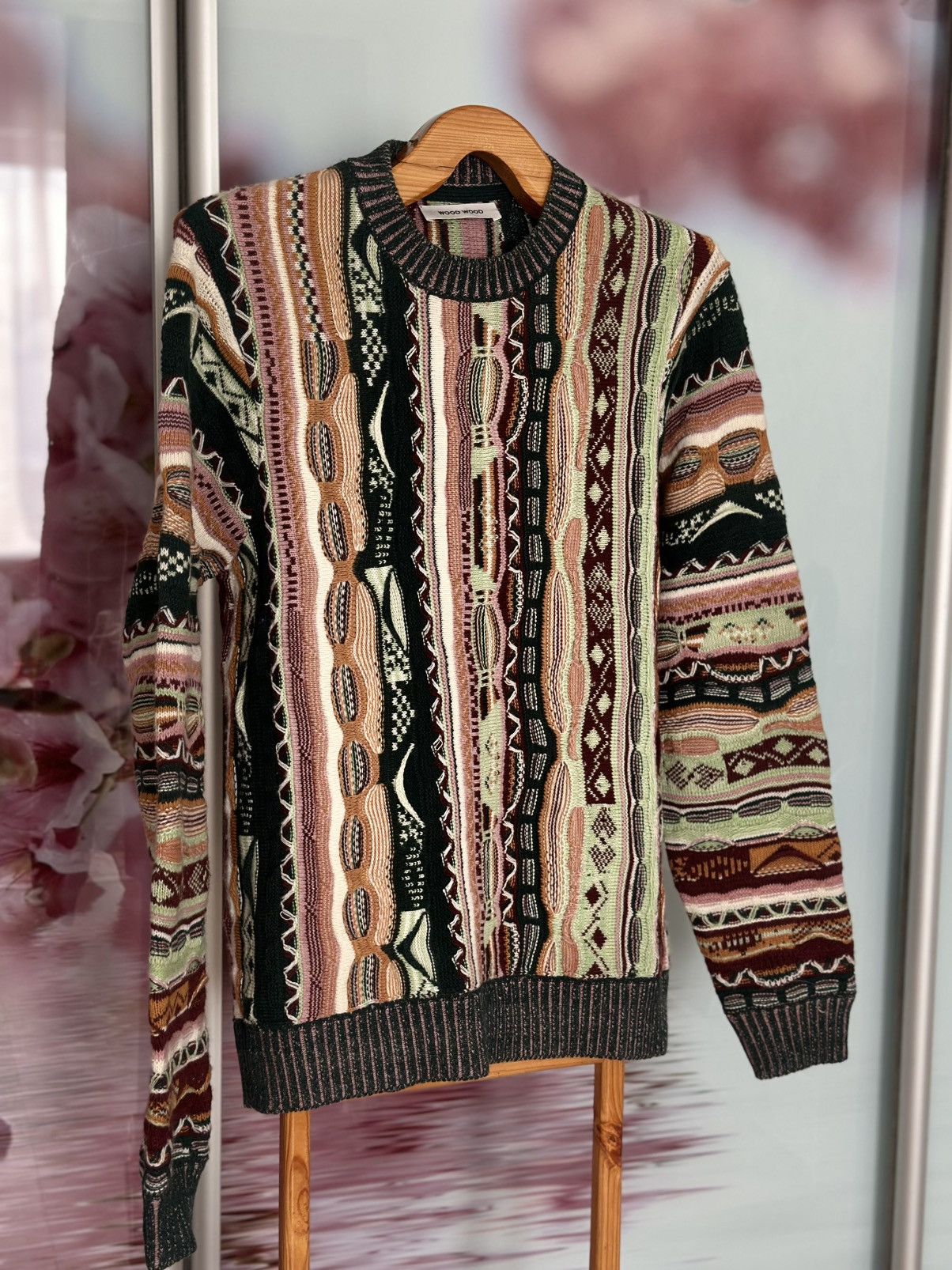 Wood Wood Wood Wood Men's Beckett Coogi Knit Multicolor 100% wool Size US M / EU 48-50 / 2 - 4 Thumbnail