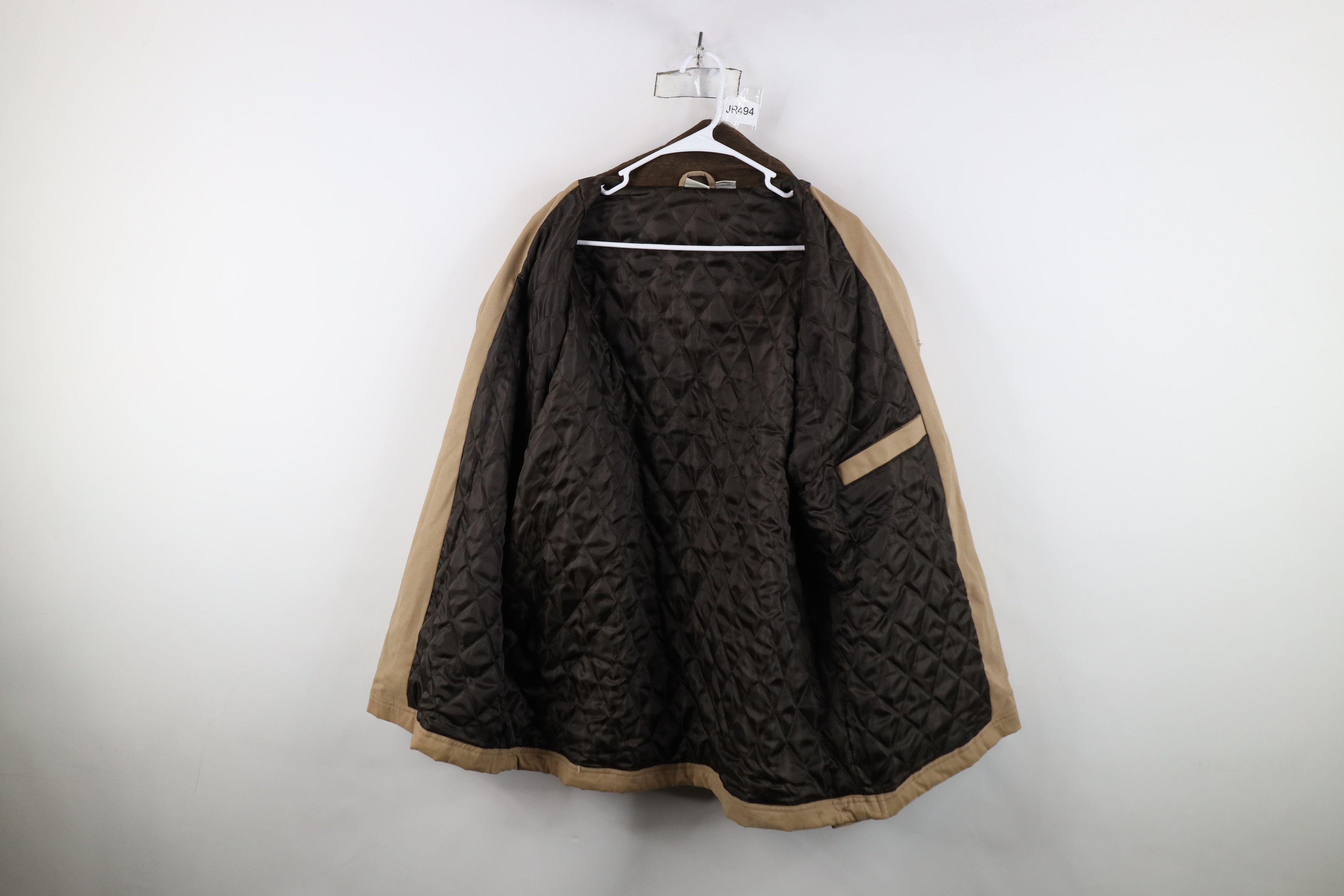 Vintage Vintage 90s Y2K Streetwear Suede Leather Collar Chore Jacket Size US L / EU 52-54 / 3 - 10 Thumbnail