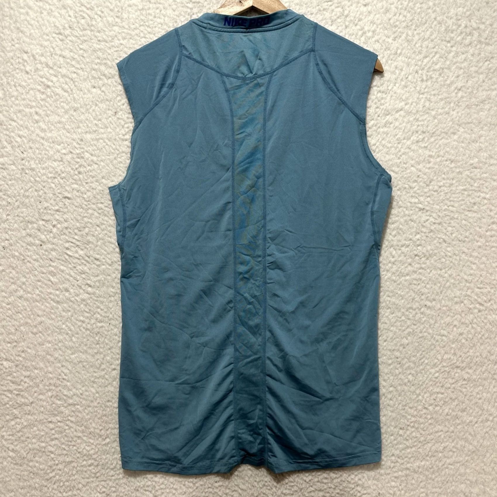 Nike Nike Dri-Fit Tank Athletic Sleeveless M Blue Men Shirt Size US M / EU 48-50 / 2 - 2 Thumbnail