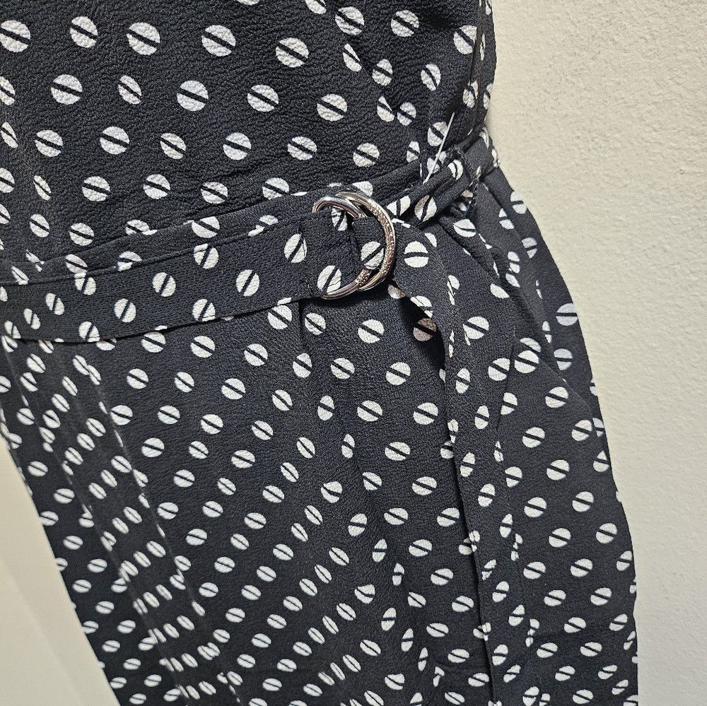 Michael Kors Michael Kors Sleeveless Jumpsuit Crop Pants 4 Black White P Size 27" / US 4 / IT 40 - 7 Thumbnail