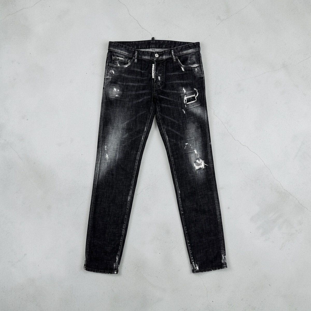 Dsquared2 Skater Slim Jean Denim Pants Black Size 50 Men