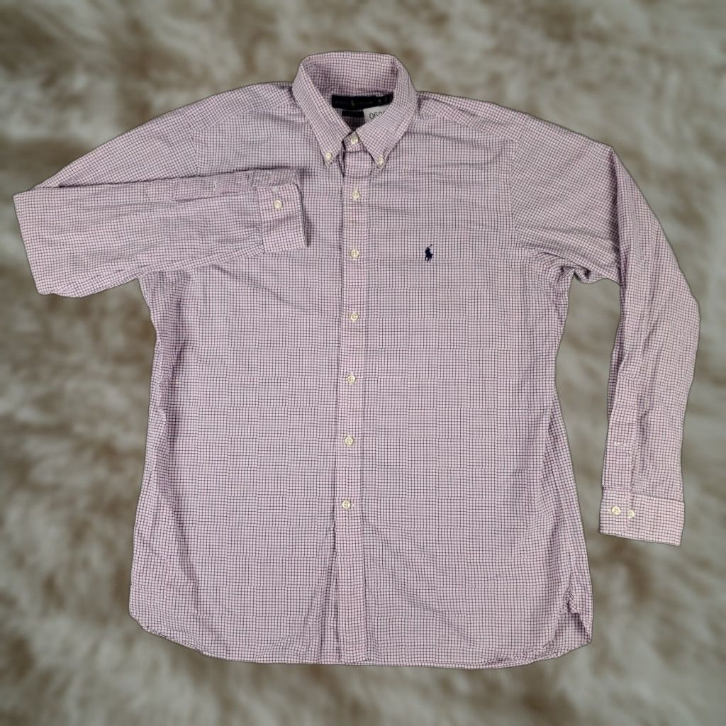 Ralph Lauren Ralph Lauren Dress Shirt Mens Size 16 Blue Pink Check Long Sleeve Button-Up Size 42R - 1 Thumbnail