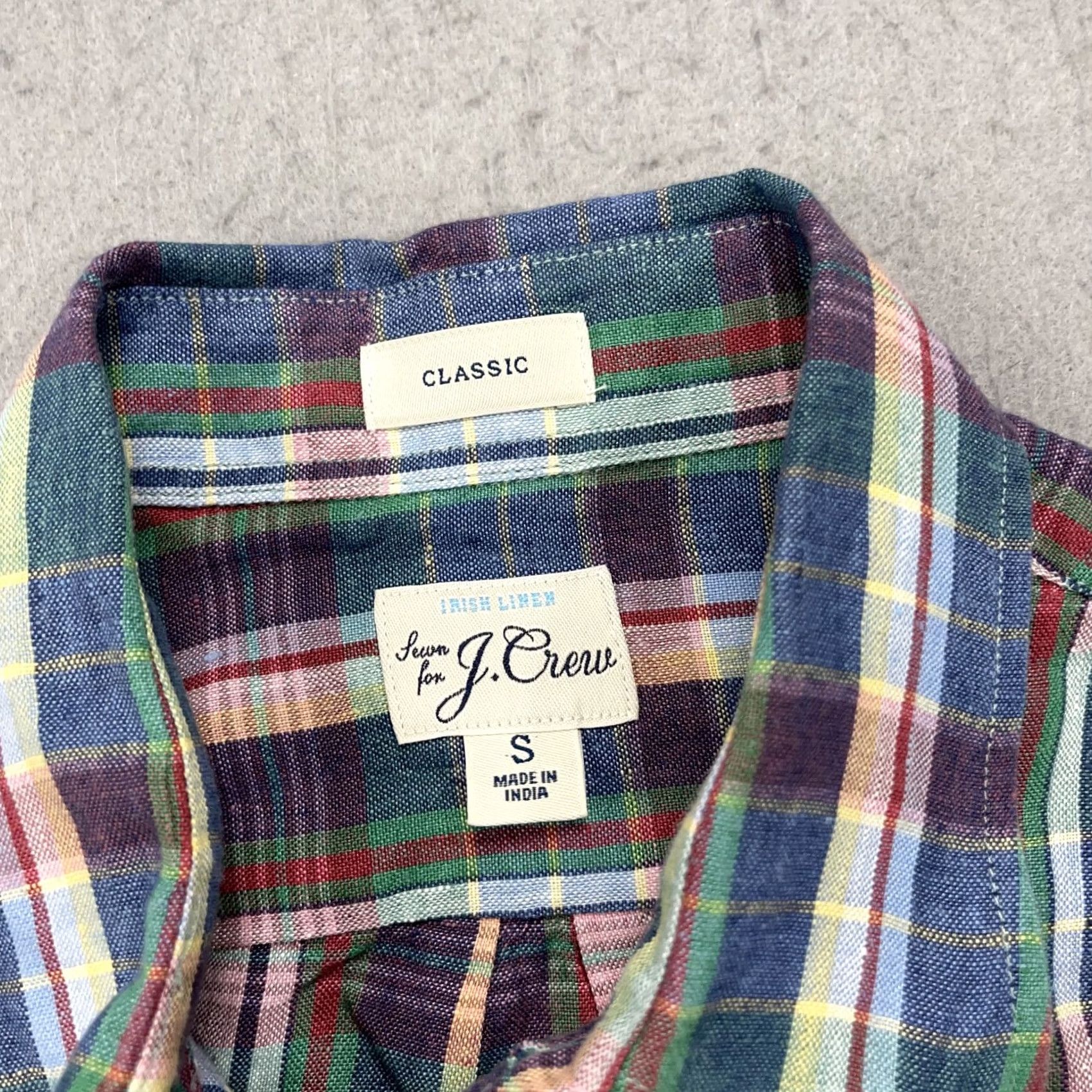 J.Crew J.CREW Shirt Mens Small Colorful 100% Irish Linen Baird McNutt Classic Button Size US S / EU 44-46 / 1 - 5 Thumbnail