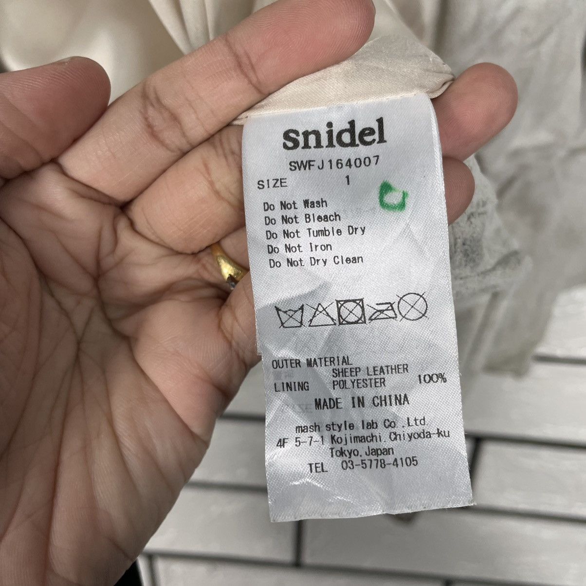Japanese Brand Snidel Double Colar Leather Jacket Size S / US 4 / IT 40 - 17 Thumbnail