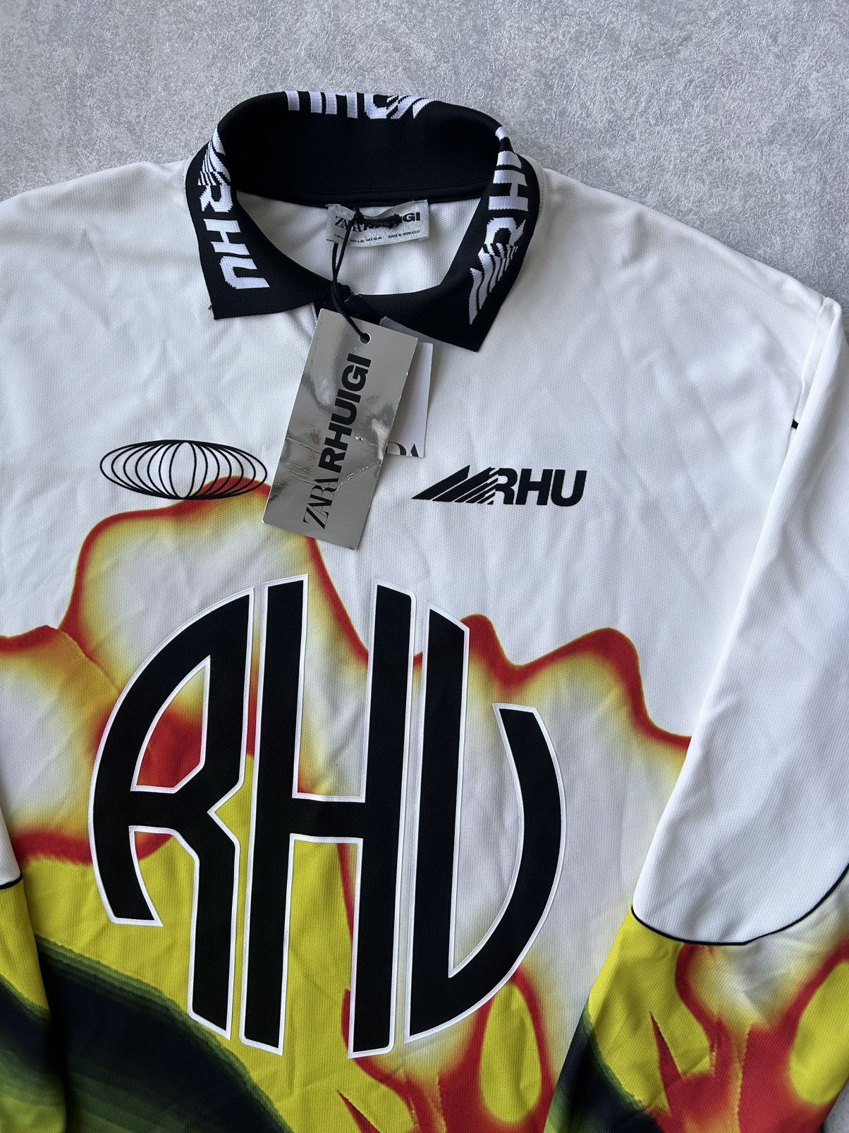 Rhude × Zara Zara X Rhuigi Printed Long Sleeve Jersey Size US L / EU 52-54 / 3 - 3 Thumbnail