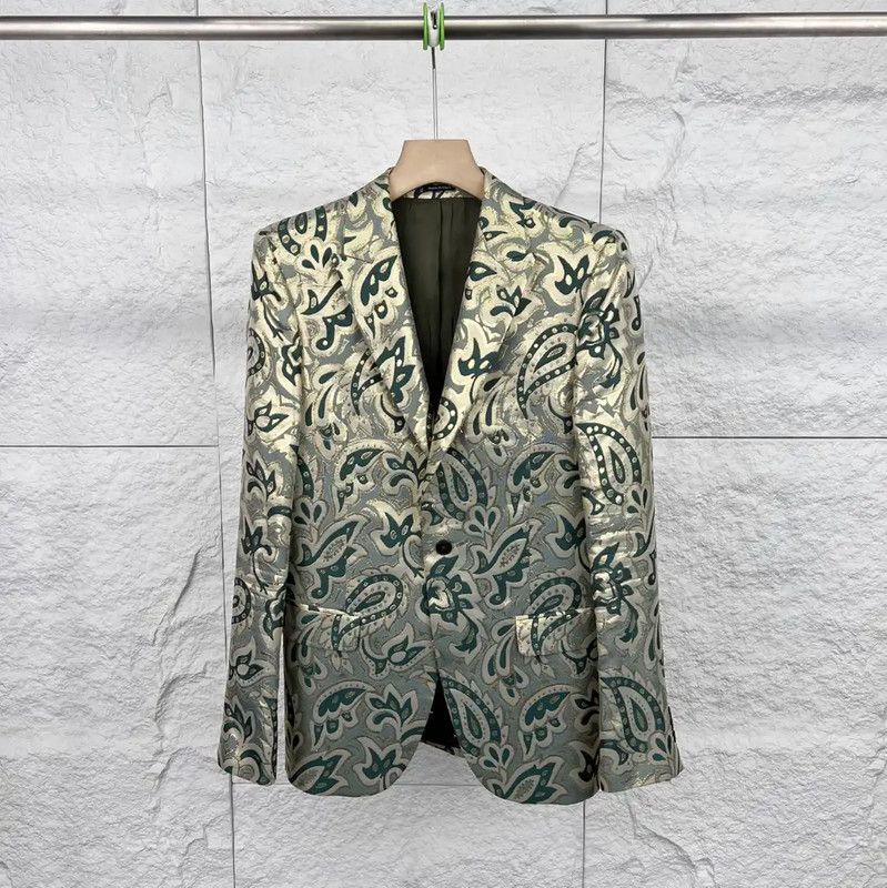 Alexander McQueen Alexander McQueen Green Cotton Men's Jacket 0089 Size US M / EU 48-50 / 2 - 1 Thumbnail