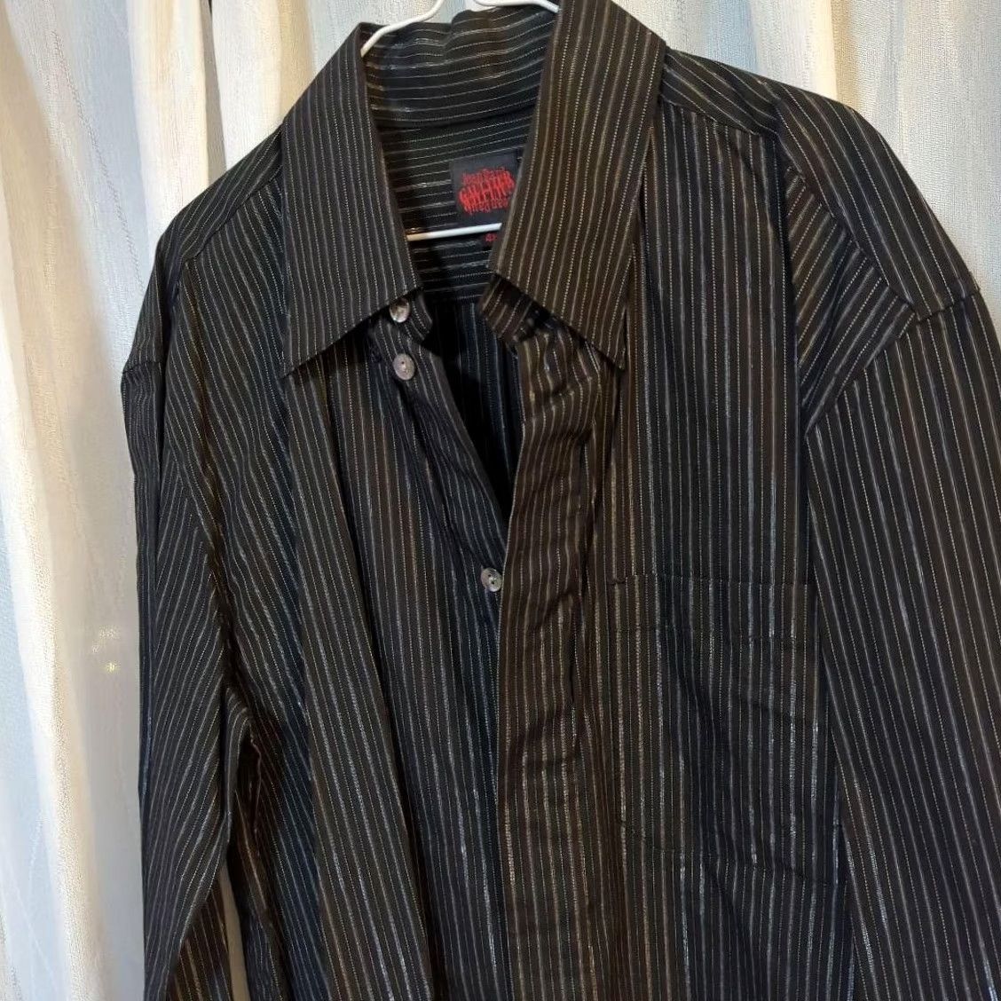 Jean Paul Gaultier Jean Paul GAULTIER CLASSIQUE Long Sleeve Shirt 46 Khaki Stripe Cotton Size US XXL / EU 58 / 5 - 3 Thumbnail