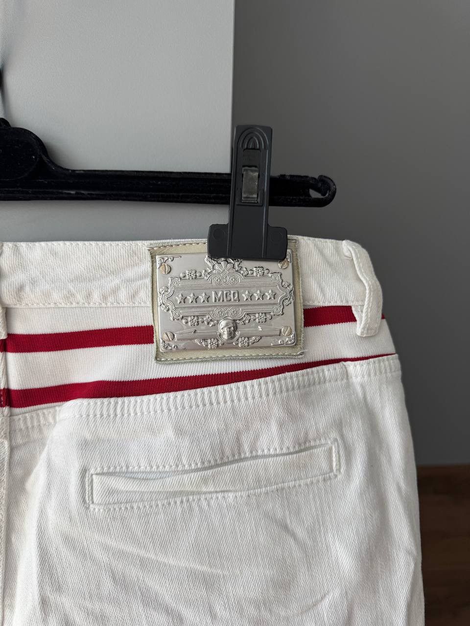 Alexander McQueen Alexander McQueen White Jeans Cotton Embroidered MCQ Size 30" / US 8 / IT 44 - 6 Thumbnail
