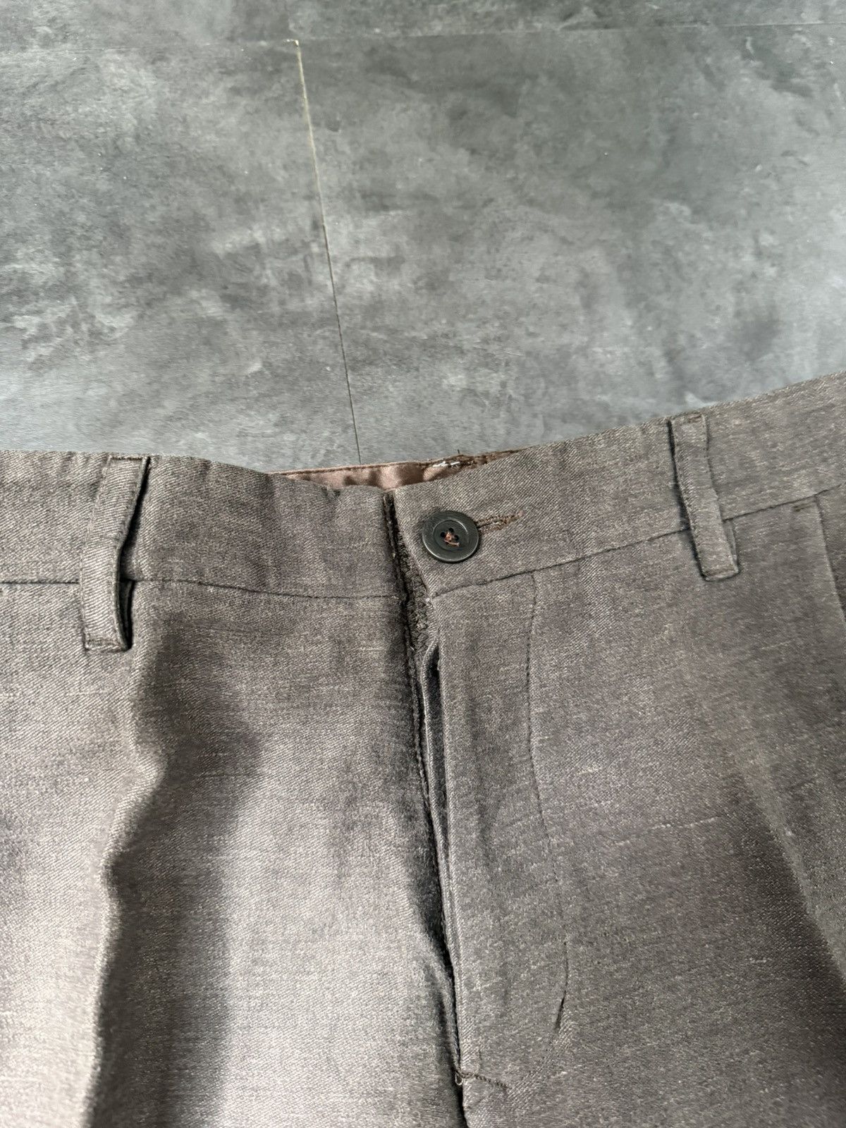 Rick Owens F/W 06 "DUSTULATOR" Striped Runway Linen & Cotton Pants M Size US 32 / EU 48 - 7 Thumbnail