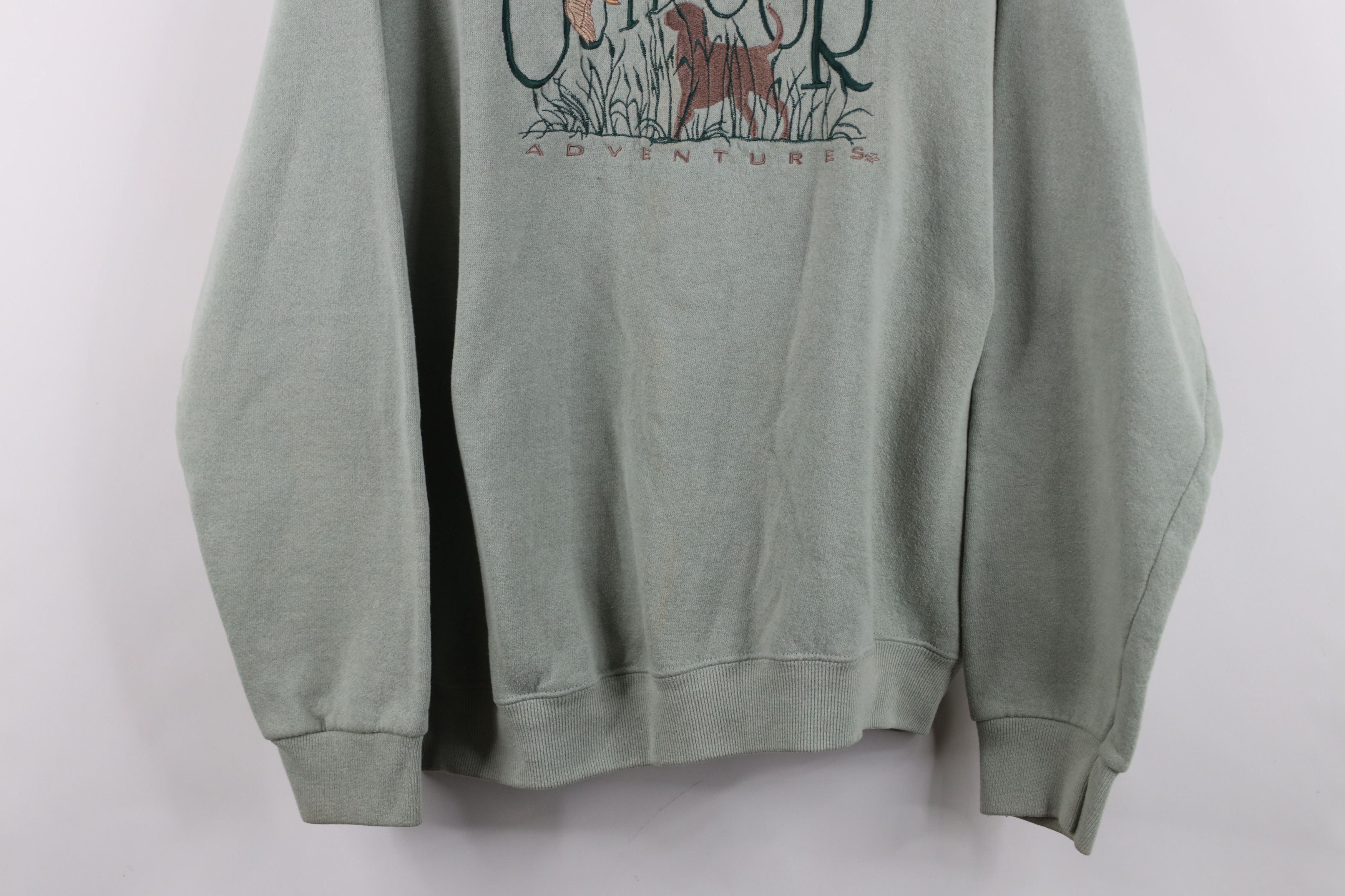 Vintage Vintage 90s Streetwear Outdoor Adventures Dog Sweatshirt USA Size US XL / EU 56 / 4 - 3 Thumbnail