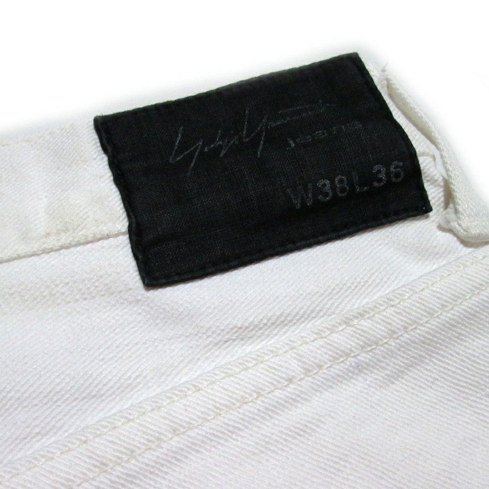 Yohji Yamamoto Yohji Yamamoto POUR HOMME White wide denim pants Size US 35 - 3 Thumbnail