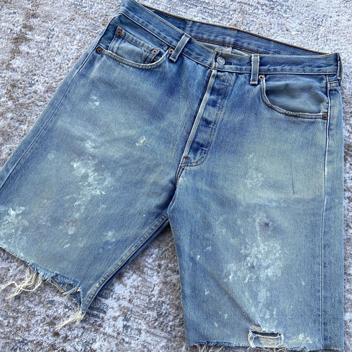 Levi's × Levi's Vintage Clothing Vintage Levis 501 Pierced Painter Short Size US 32 / EU 48 - 2 Thumbnail