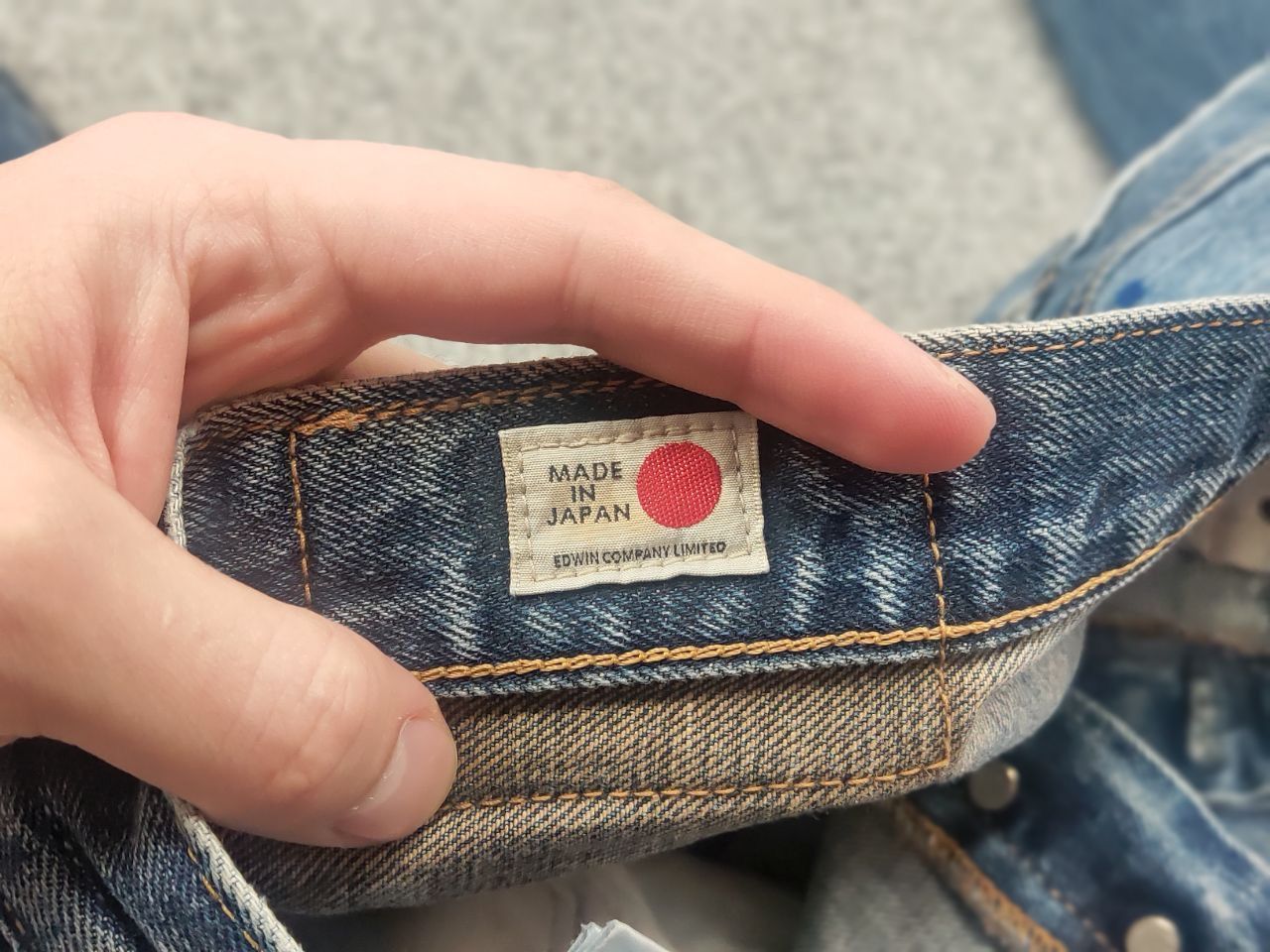Edwin Vintage 90's Edwin Japan Selvedge paint denim Jeans Ed33m Size US 33 - 18 Thumbnail