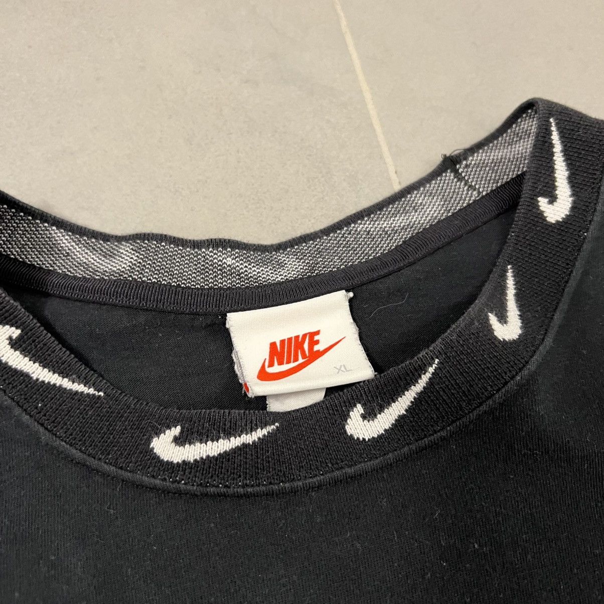 Nike × Stussy Stussy Nike Black Longsleeve Logo Collar Size US XL / EU 56 / 4 - 2 Thumbnail