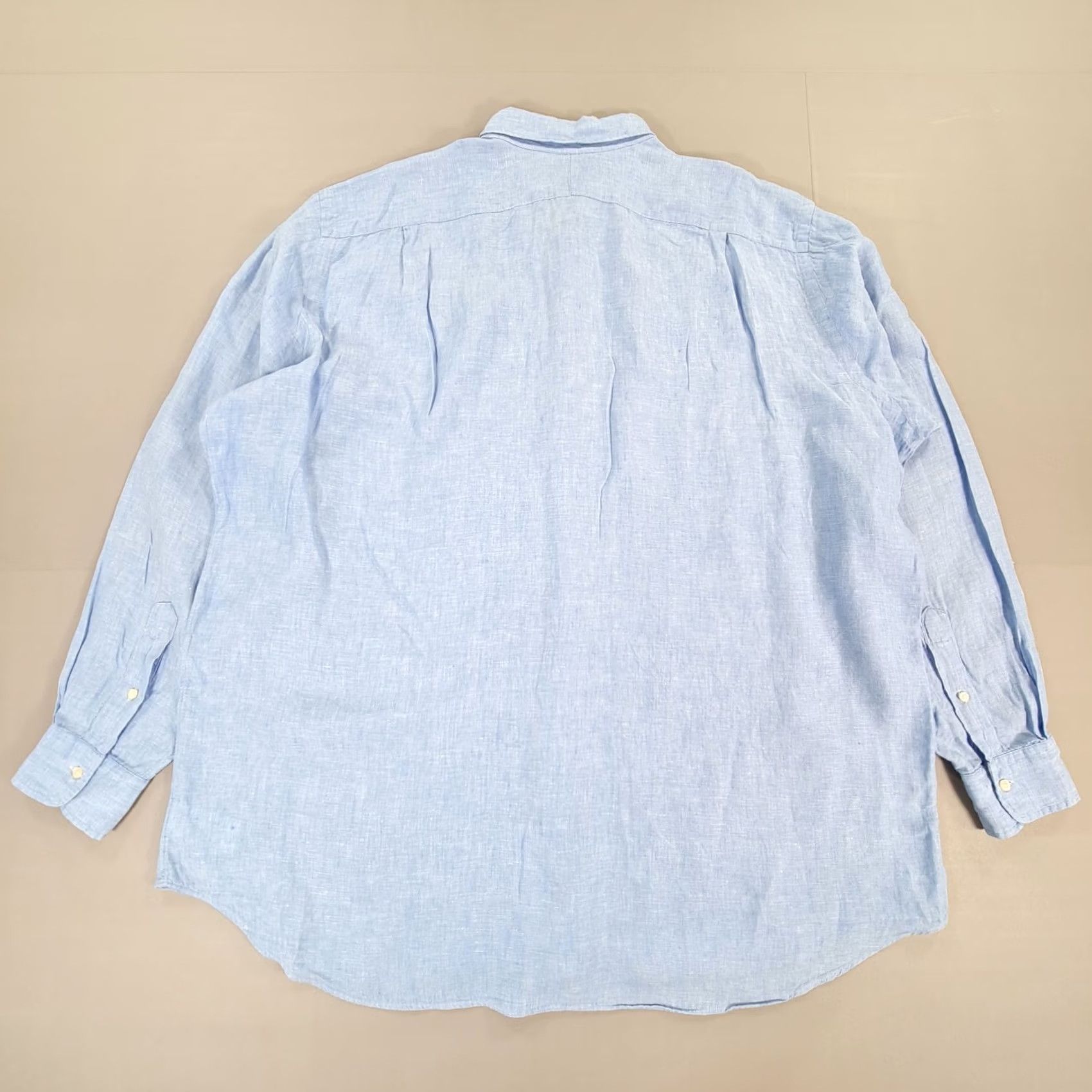 Polo Ralph Lauren Polo Ralph Lauren Mens Shirt Blue 2XL Tall Linen Button-Up Long Sleeve Collared Casual Shirt Size US XXL / EU 58 / 5 - 7 Thumbnail
