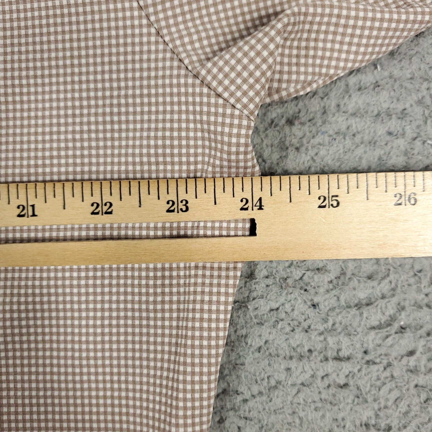 Mizzen+Main Mizzen+Main Shirt Mens 2XL Beige Plaid Button-Up Long Sleeve Casual Office Size US XXL / EU 58 / 5 - 5 Thumbnail