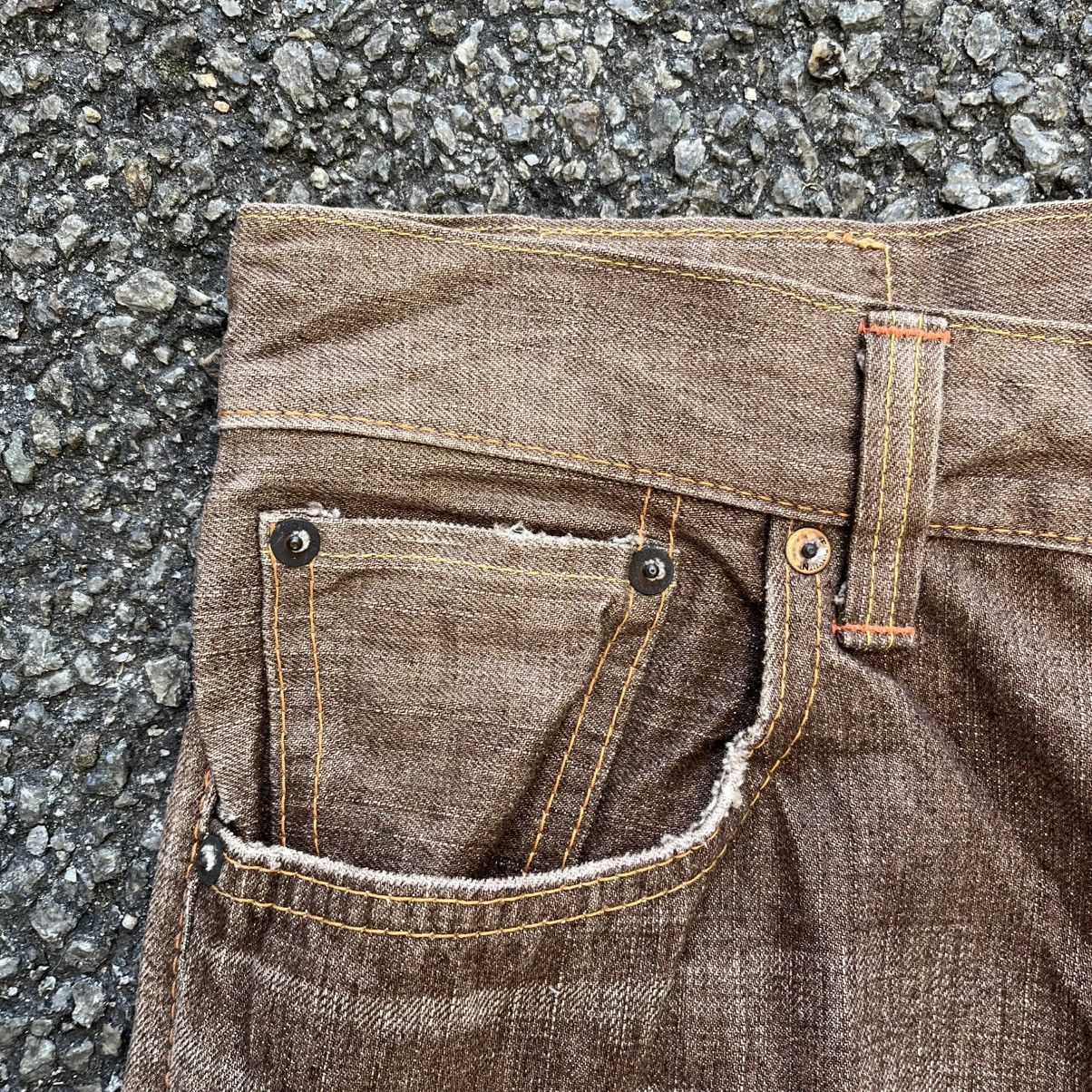 Edwin Vintage Edwin 505ZX Selvedge Jeans Faded Denim Red Line Pant Size US 29 - 5 Thumbnail