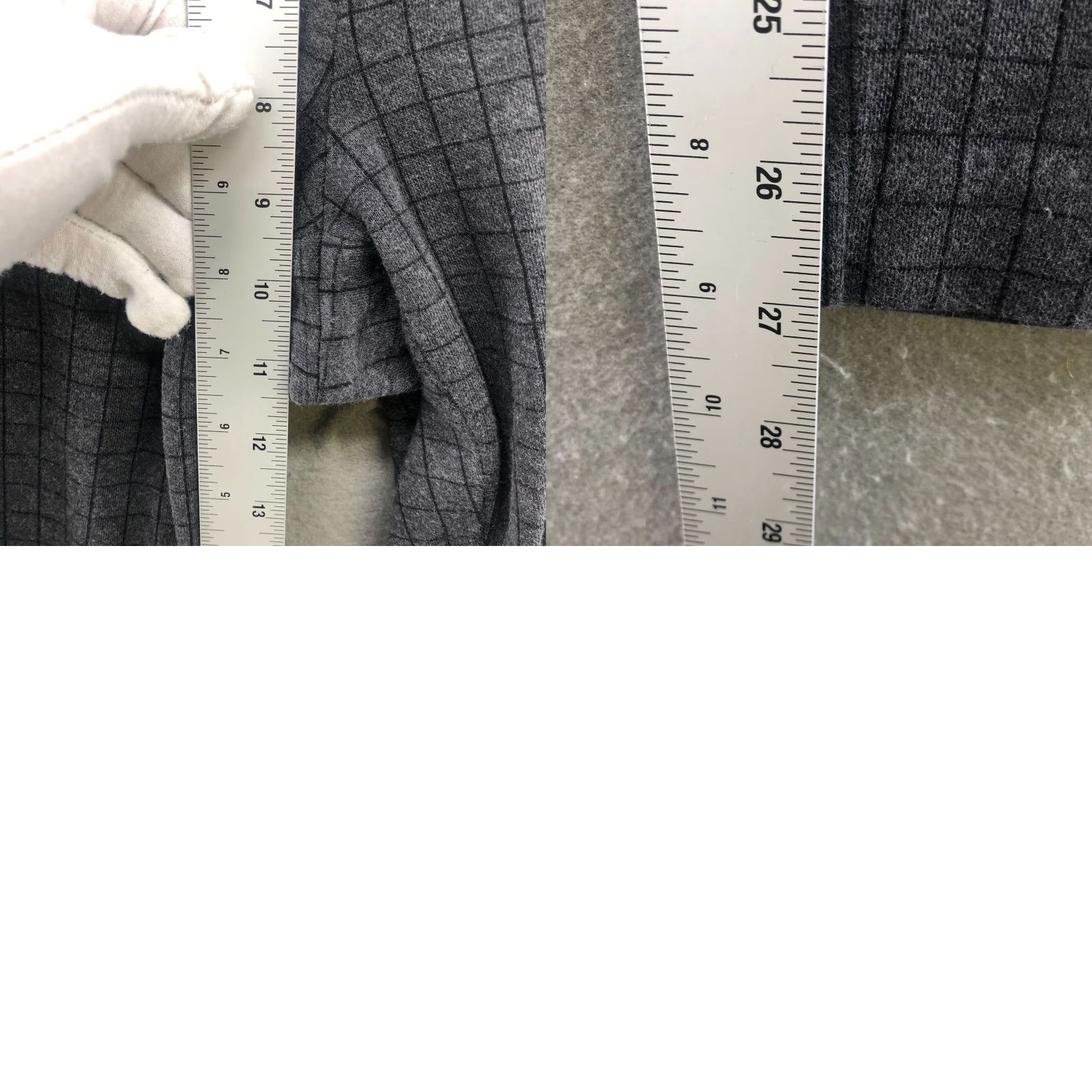 J. Jill J. Jill Slim Leg Gray Plaid Ponte Dress Pants Womens S Mid Rise Flat Front Stretch Slimming Workwear Size 28" / US 6 / IT 42 - 8 Thumbnail