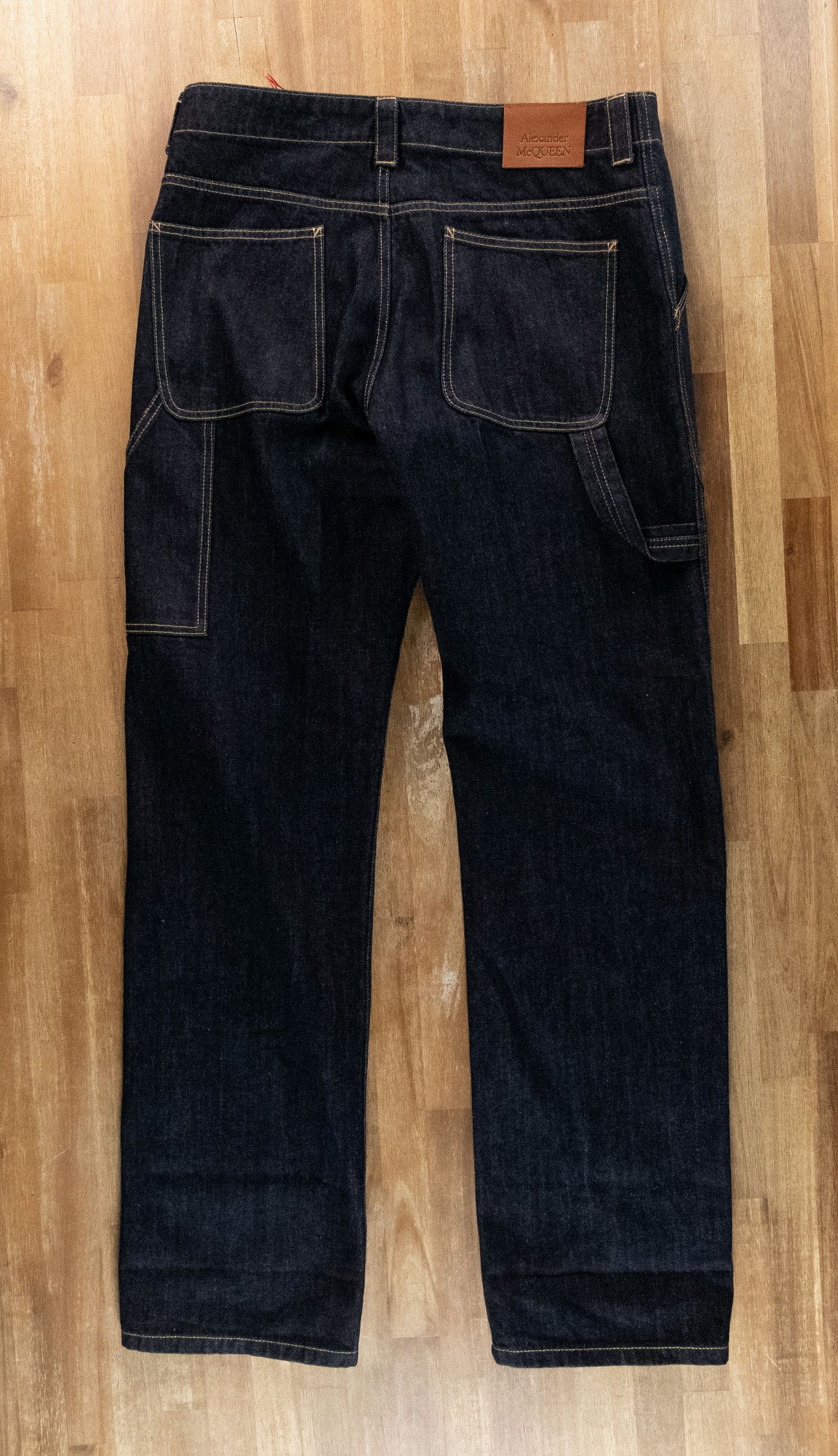 Alexander McQueen ALEXANDER MCQUEEN navy blue contrast stitch cargo jeans Size US 32 / EU 48 - 11 Thumbnail