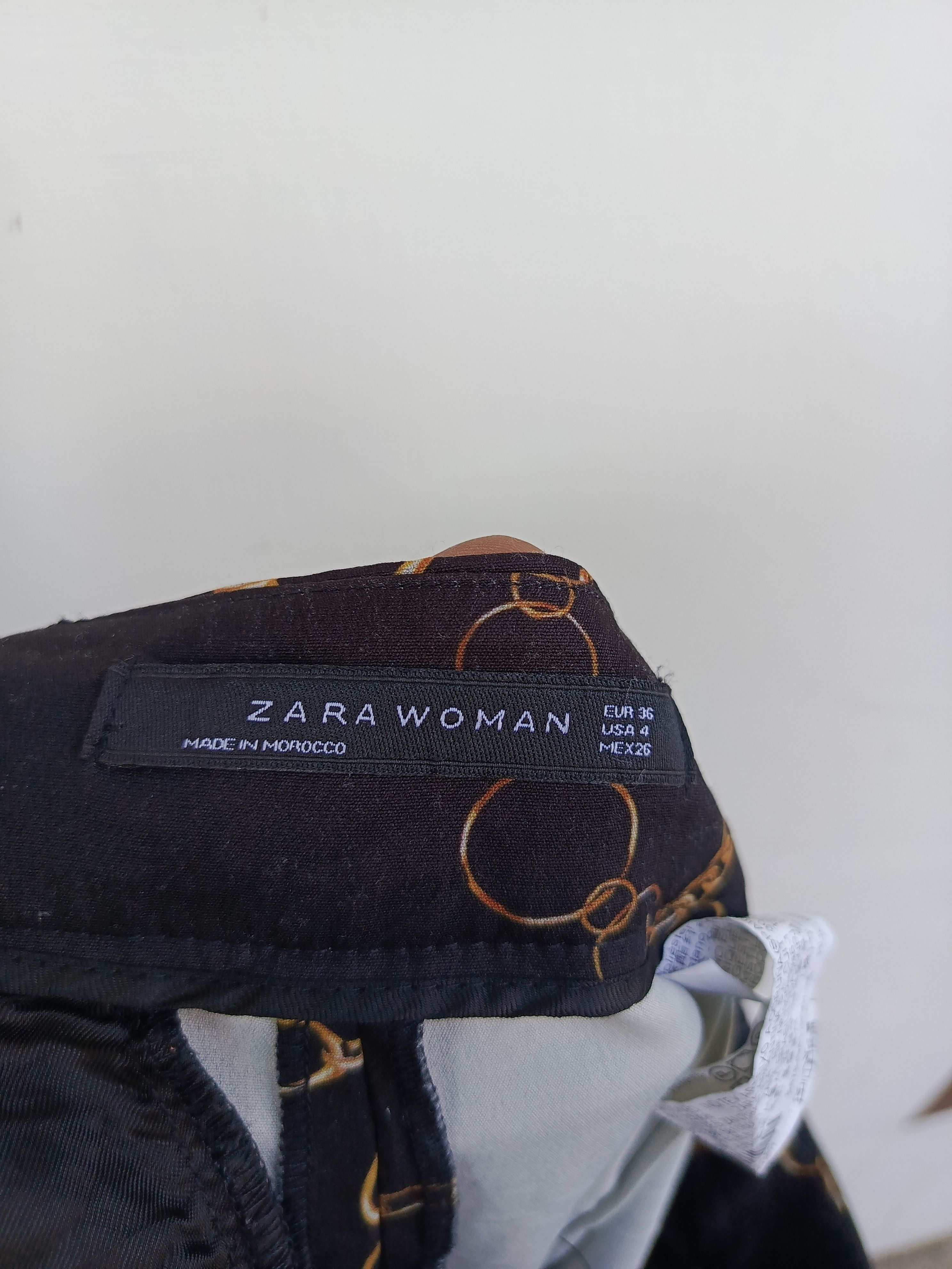 Zara Zara chain pattern women pants Size 26" / US 2 / IT 38 - 8 Thumbnail