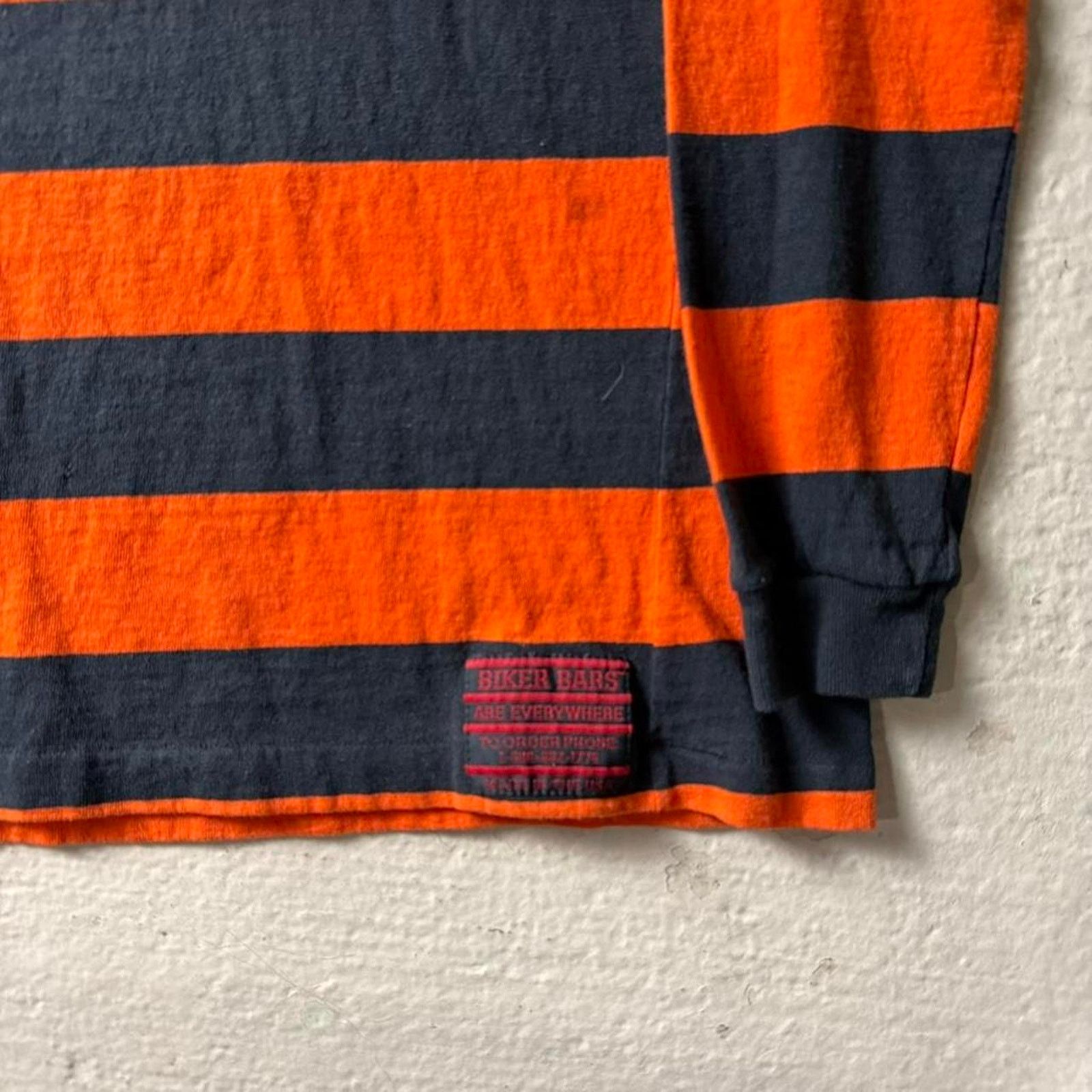 Harley Davidson Vintage 90s Biketoberfest Striped Men's M Longsleeve Size US M / EU 48-50 / 2 - 3 Thumbnail