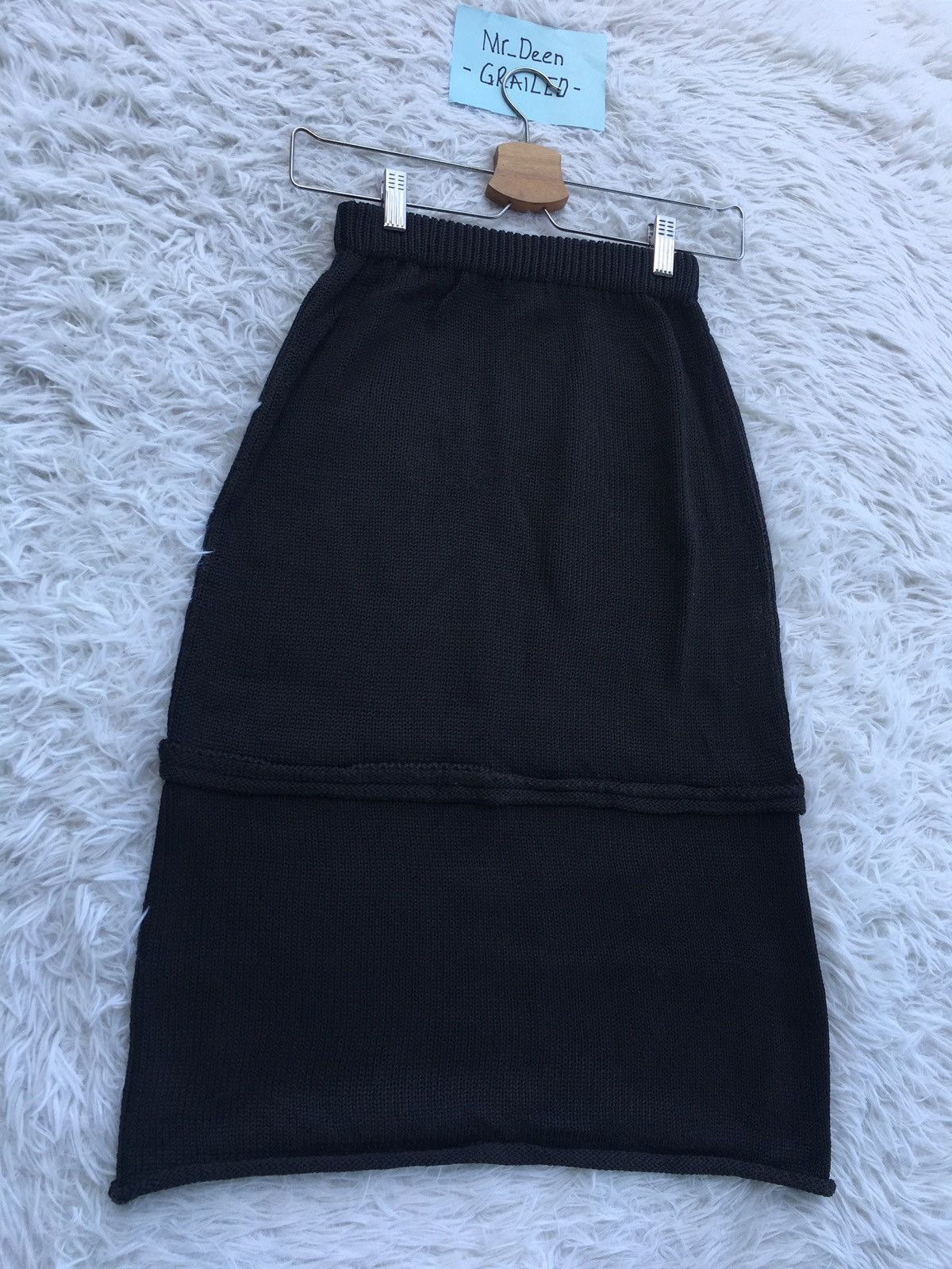 Yohji Yamamoto Rare Vintage Yohji Yamamoto Midi Skirt Size 23" - 12 Thumbnail