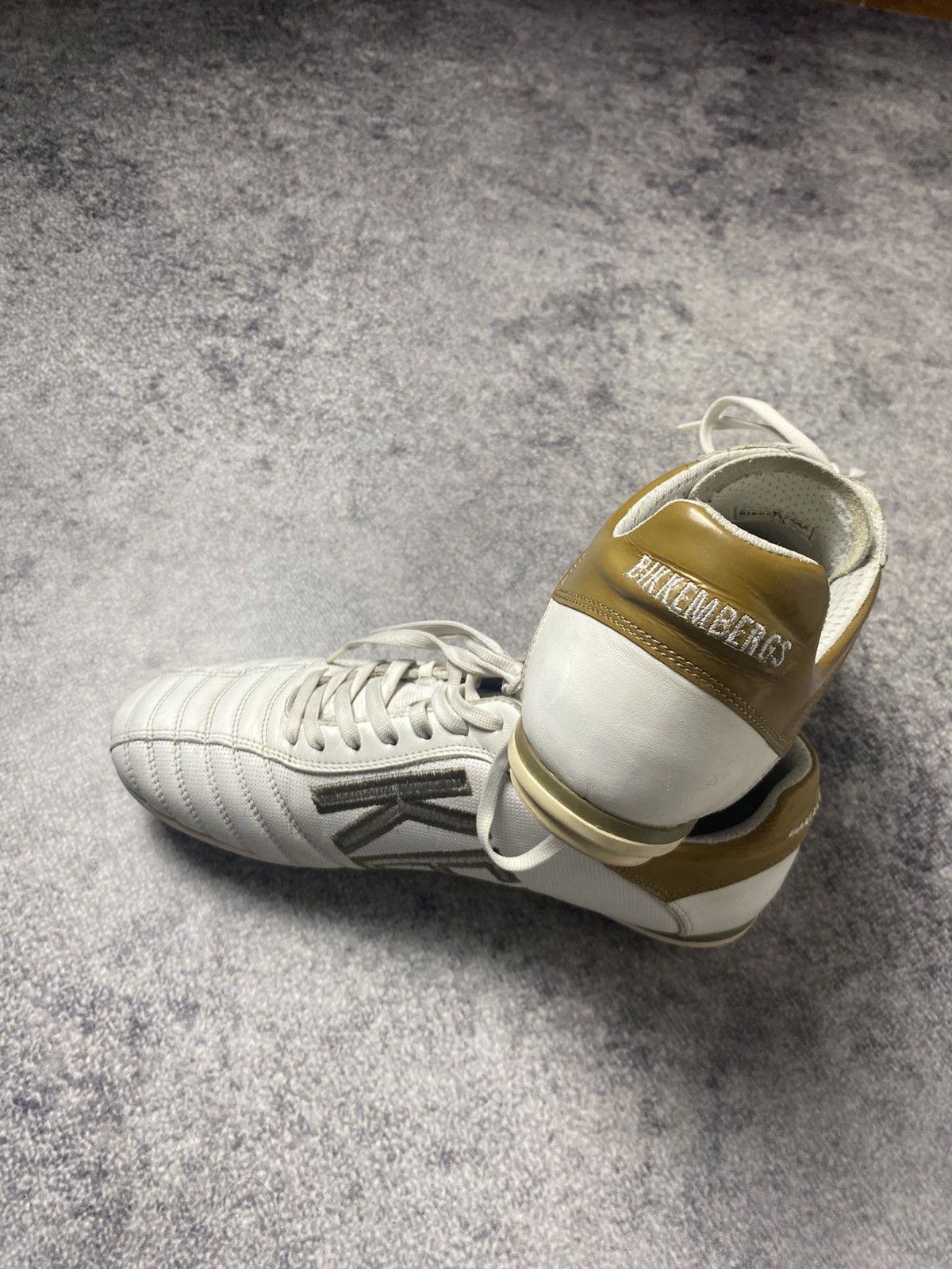 Dirk Bikkembergs Y2K LEATHER SOCCER SNEAKERS WHITE&YELLOW VINTAGE STRETWEAR Size US 5.5 / EU 38 - 8 Thumbnail