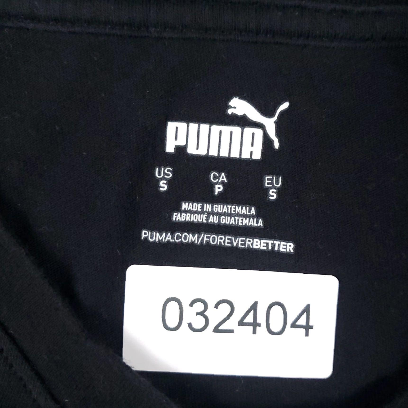 Puma PUMA T Shirt Mens Small Black Logo Short Sleeve Adult S Cotton Blend Crew Neck Unisex Sports Casual Modern All Seasons Mens Size US S / EU 44-46 / 1 - 8 Thumbnail