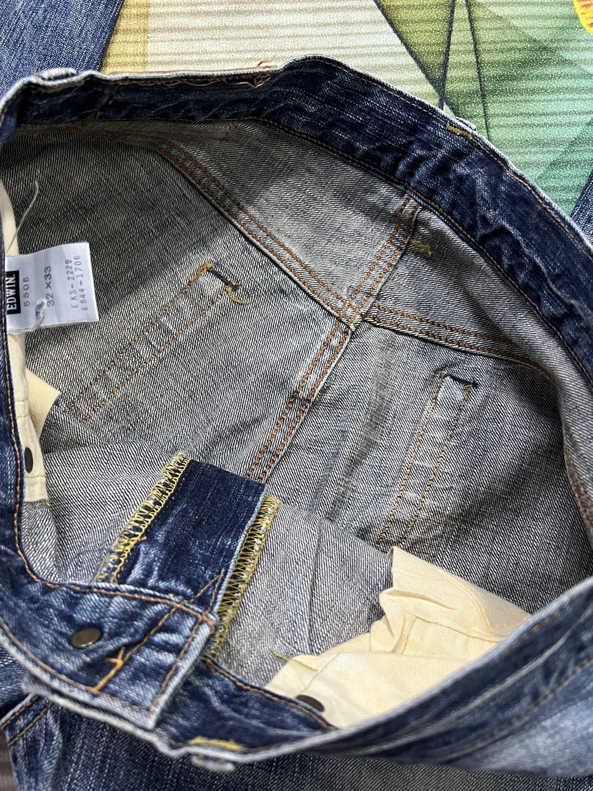Edwin × Japanese Brand VINTAGE EDWIN 505zx SELVEDGE DISTRESSED DENIM Size US 33 - 14 Thumbnail