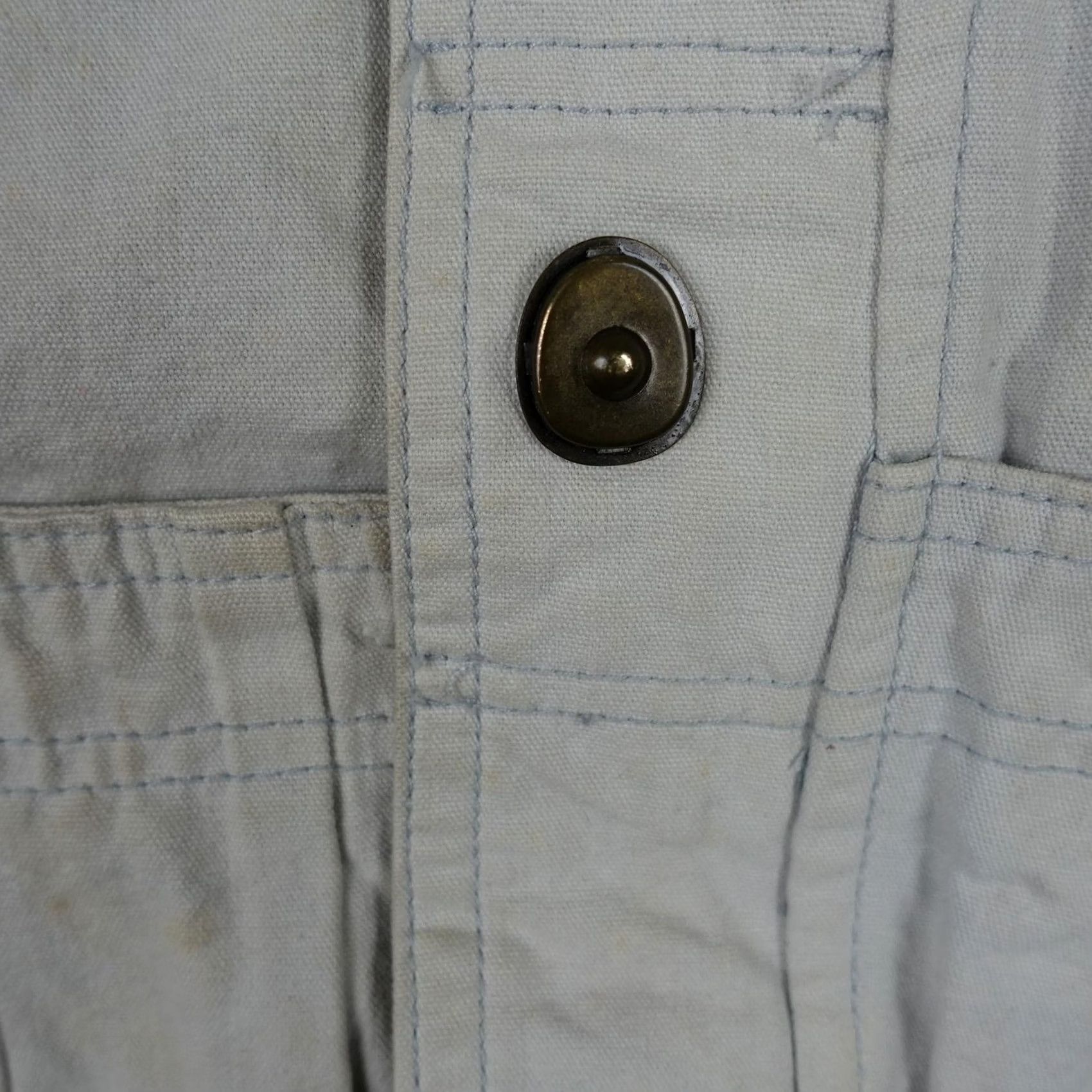 Vintage VINTAGE American Outerware Company Jacket Mens Medium Beige Canvas Hooded Bomber Size US M / EU 48-50 / 2 - 7 Thumbnail