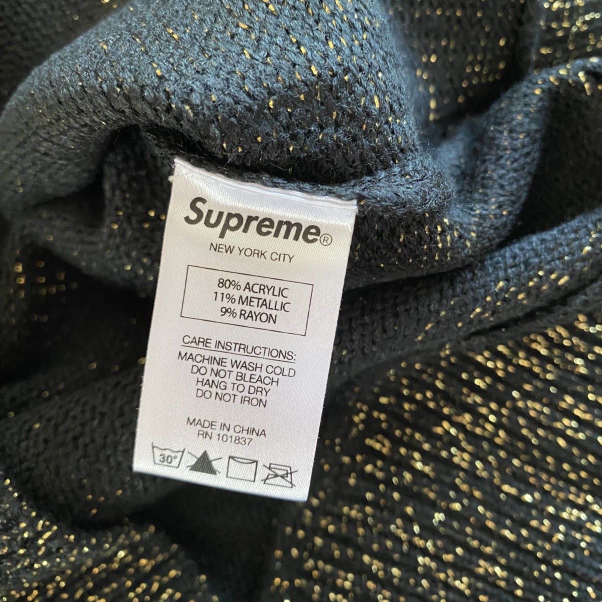 Supreme Supreme Tinsel Sweater Black Gold 2016 Size US L / EU 52-54 / 3 - 6 Thumbnail