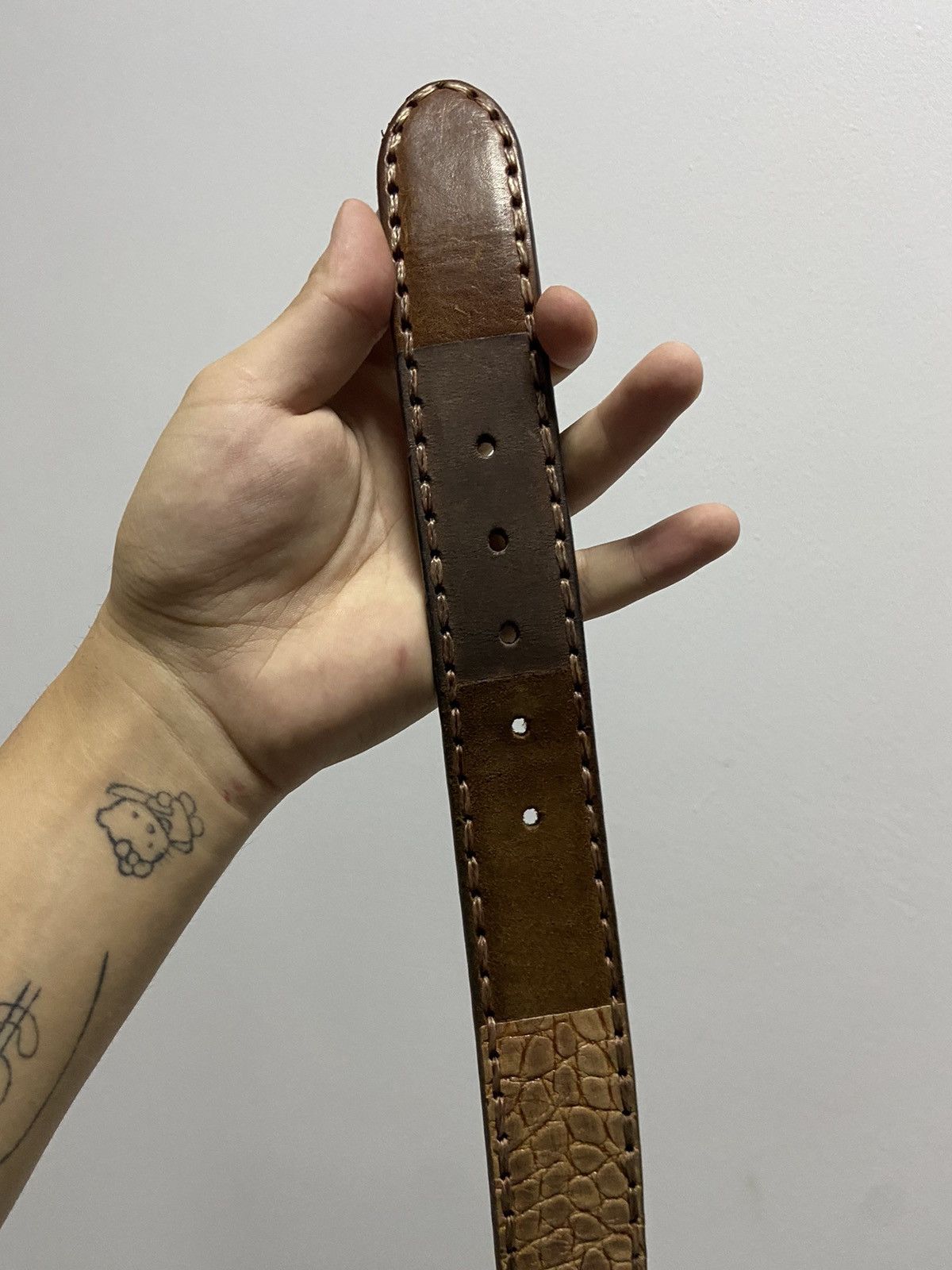Sendra Sendra belt leather vintage python 🐍 style Spain 🇪🇸 Size ONE SIZE - 11 Thumbnail