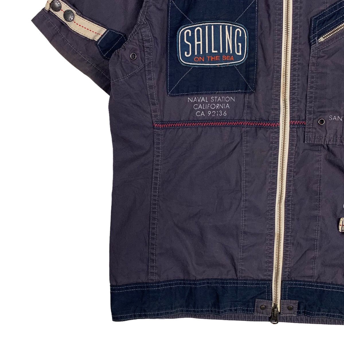 Avirex AVIREX Sailing on the Sea Short Sleeve Jacket #0631-C29 Size US M / EU 48-50 / 2 - 3 Thumbnail