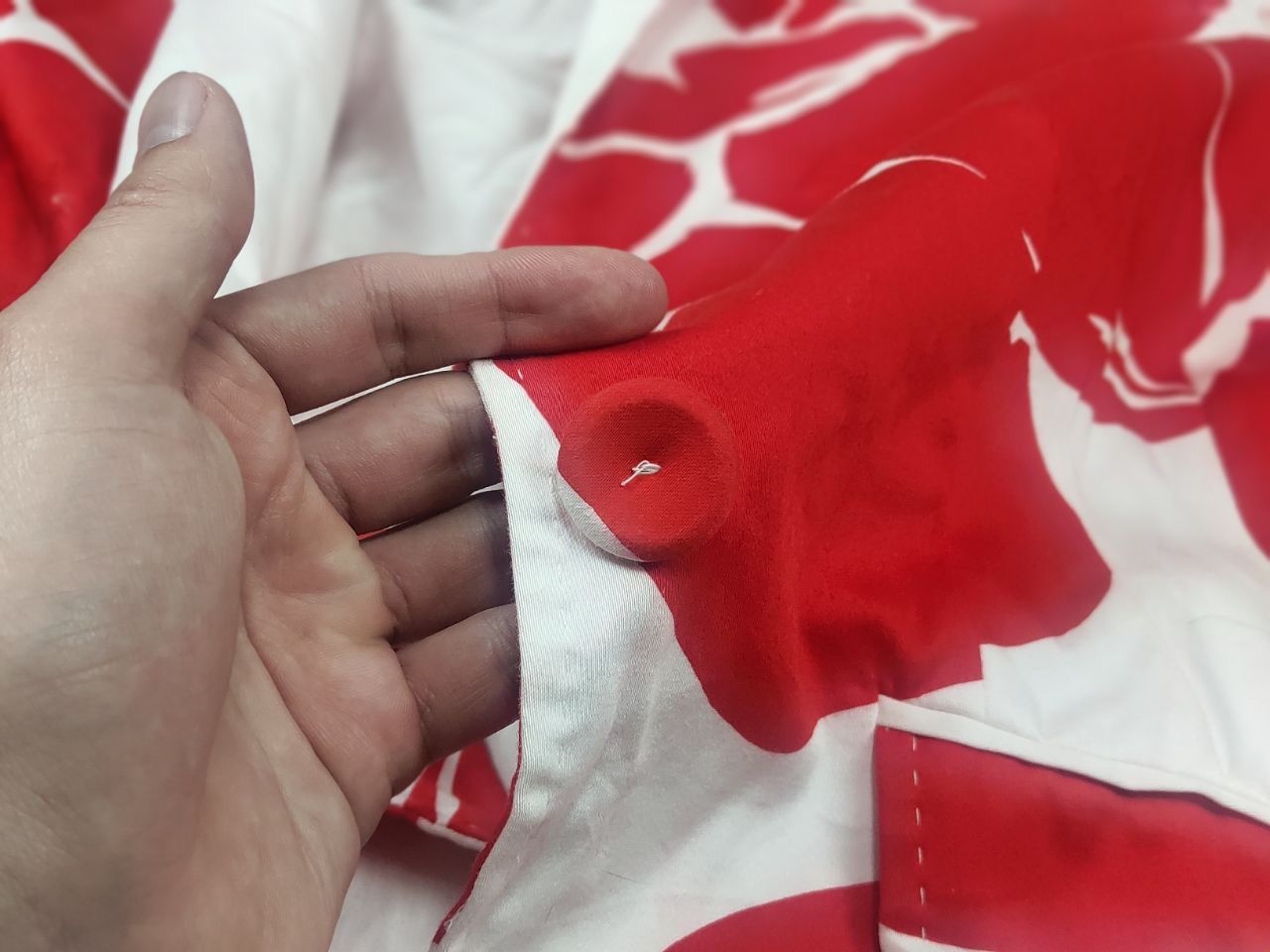Escada Vintage 90's Escada Design blazer jacket bright red floral Size M / US 6-8 / IT 42-44 - 15 Thumbnail