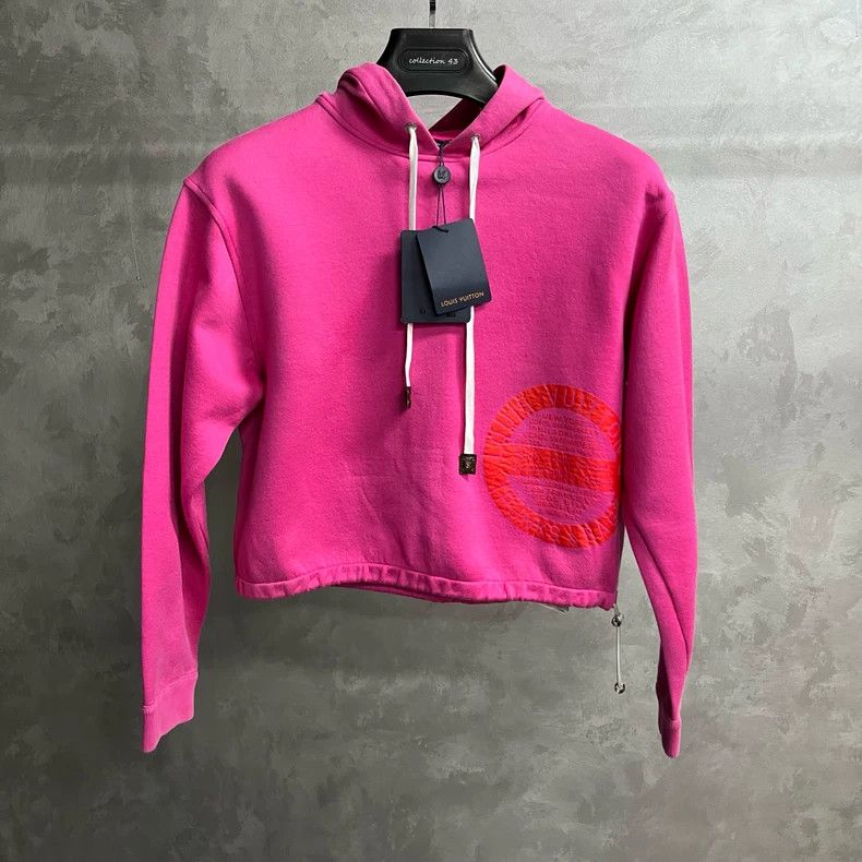 Louis Vuitton Louis Vuitton Pink graphic printed drawstring hoodie Size XS / US 0-2 / IT 36-38 - 1 Thumbnail
